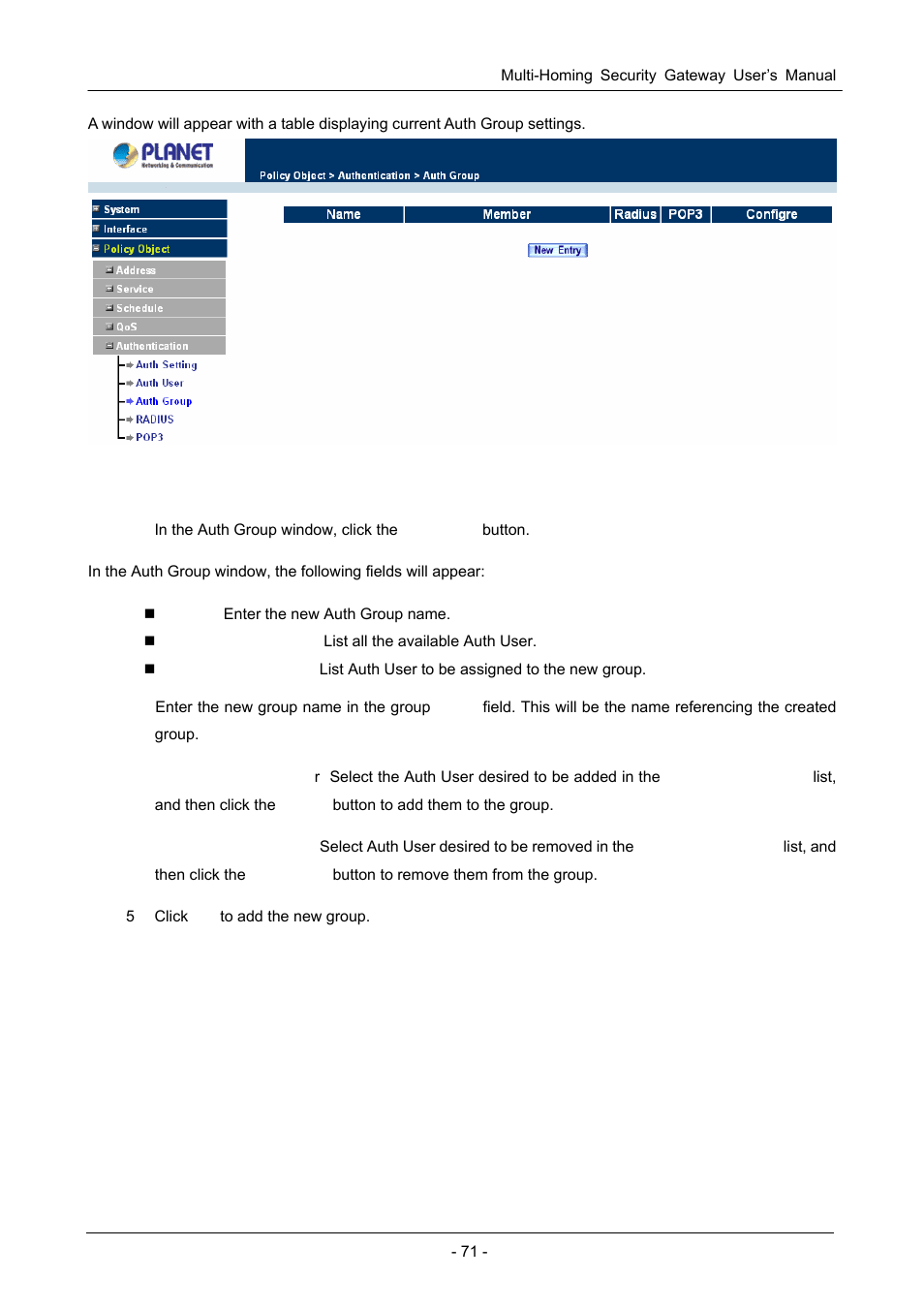 PLANET CS-1000 User Manual | Page 77 / 226