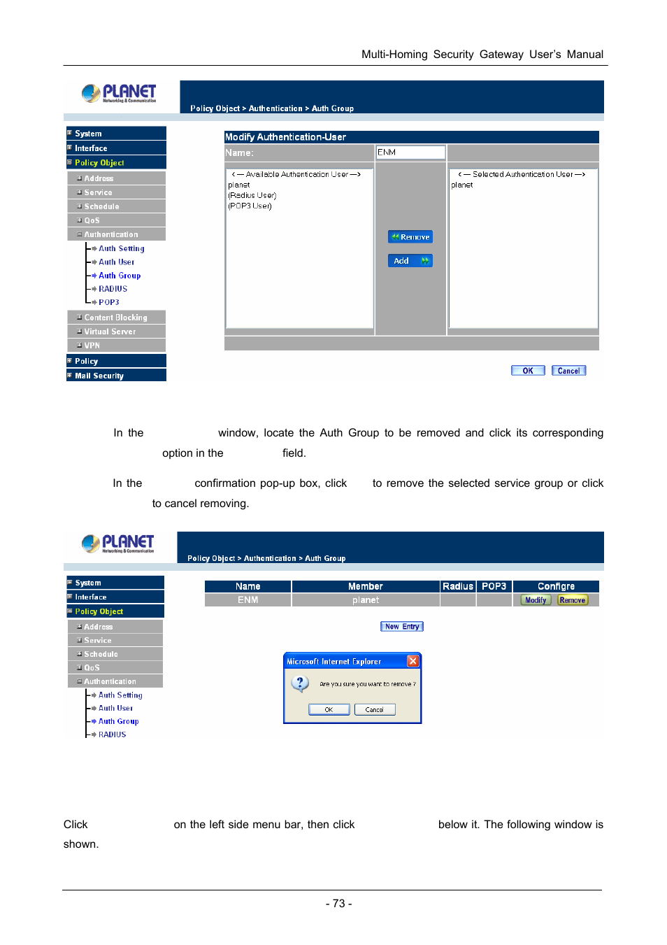 4 radius serve | PLANET CS-1000 User Manual | Page 79 / 226