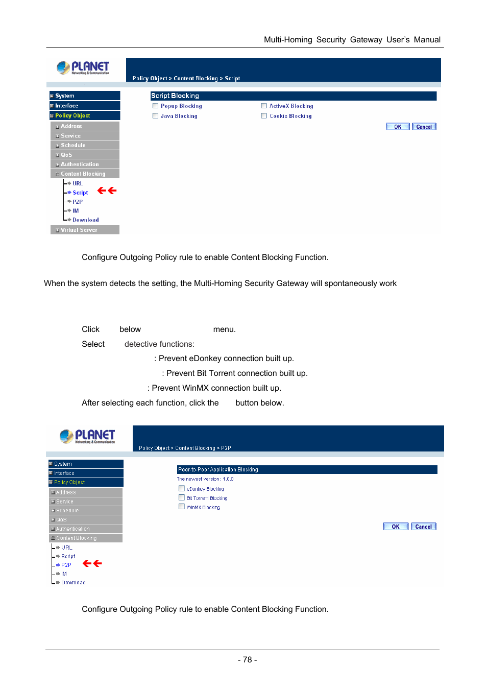 3 p2p | PLANET CS-1000 User Manual | Page 84 / 226