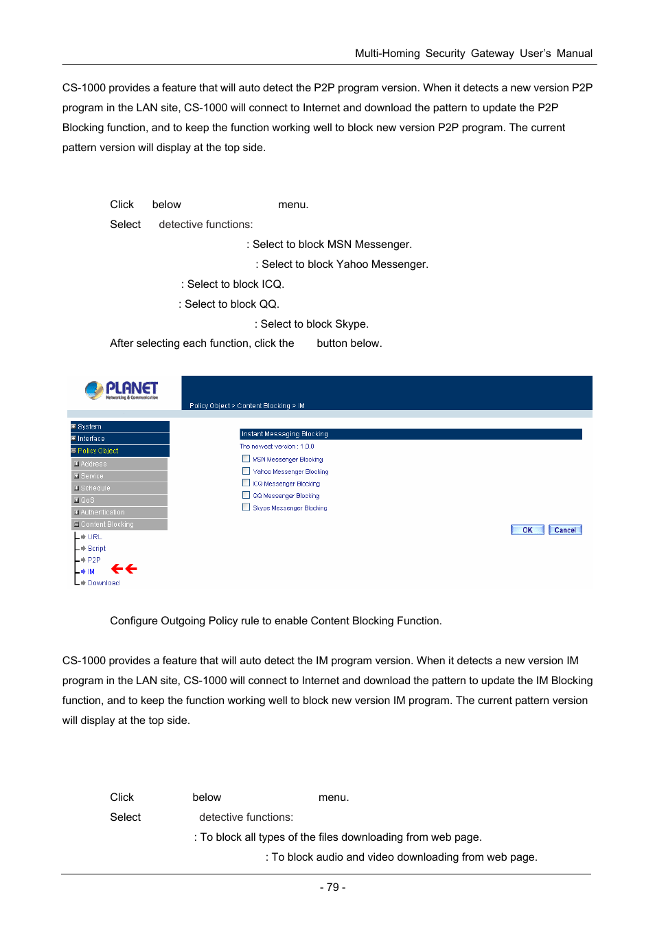 4 im, 5 download | PLANET CS-1000 User Manual | Page 85 / 226