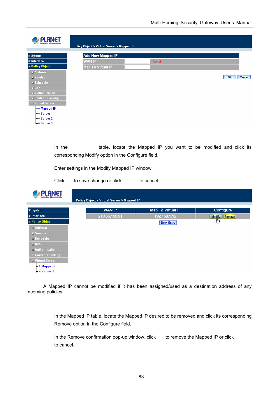 PLANET CS-1000 User Manual | Page 89 / 226