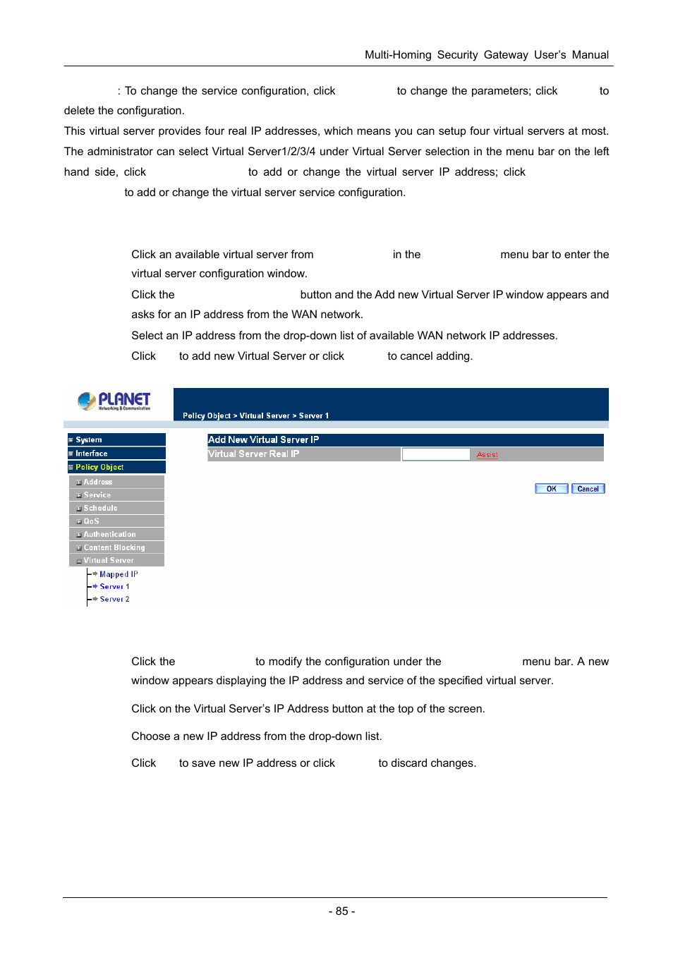 PLANET CS-1000 User Manual | Page 91 / 226