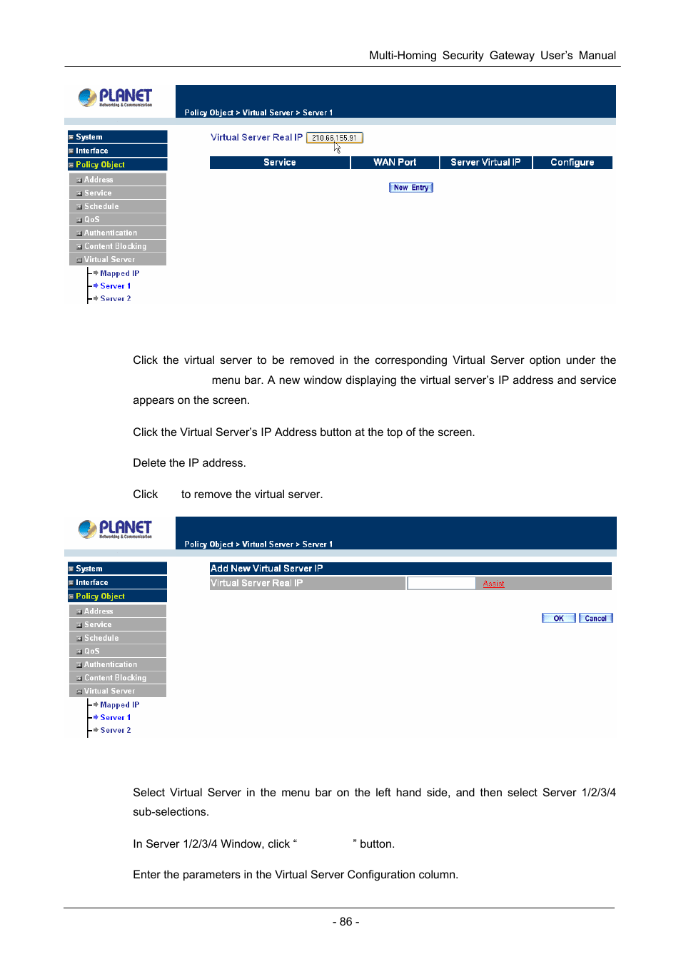 PLANET CS-1000 User Manual | Page 92 / 226