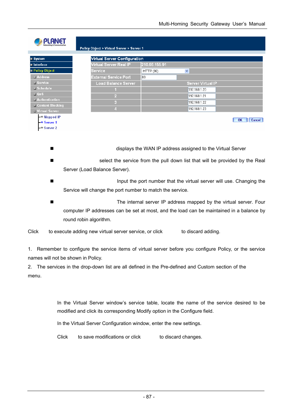 PLANET CS-1000 User Manual | Page 93 / 226