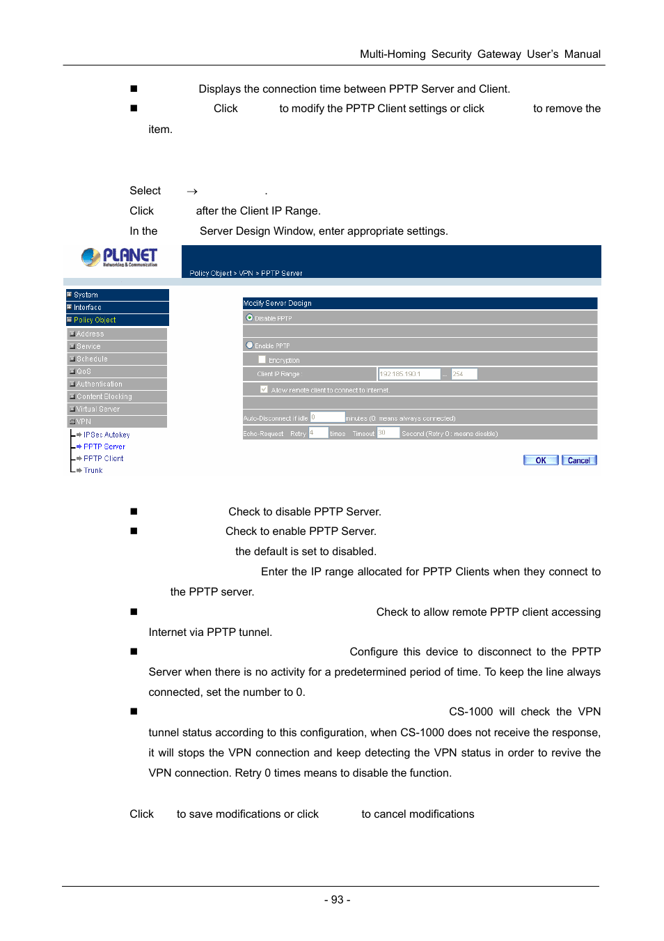 PLANET CS-1000 User Manual | Page 99 / 226