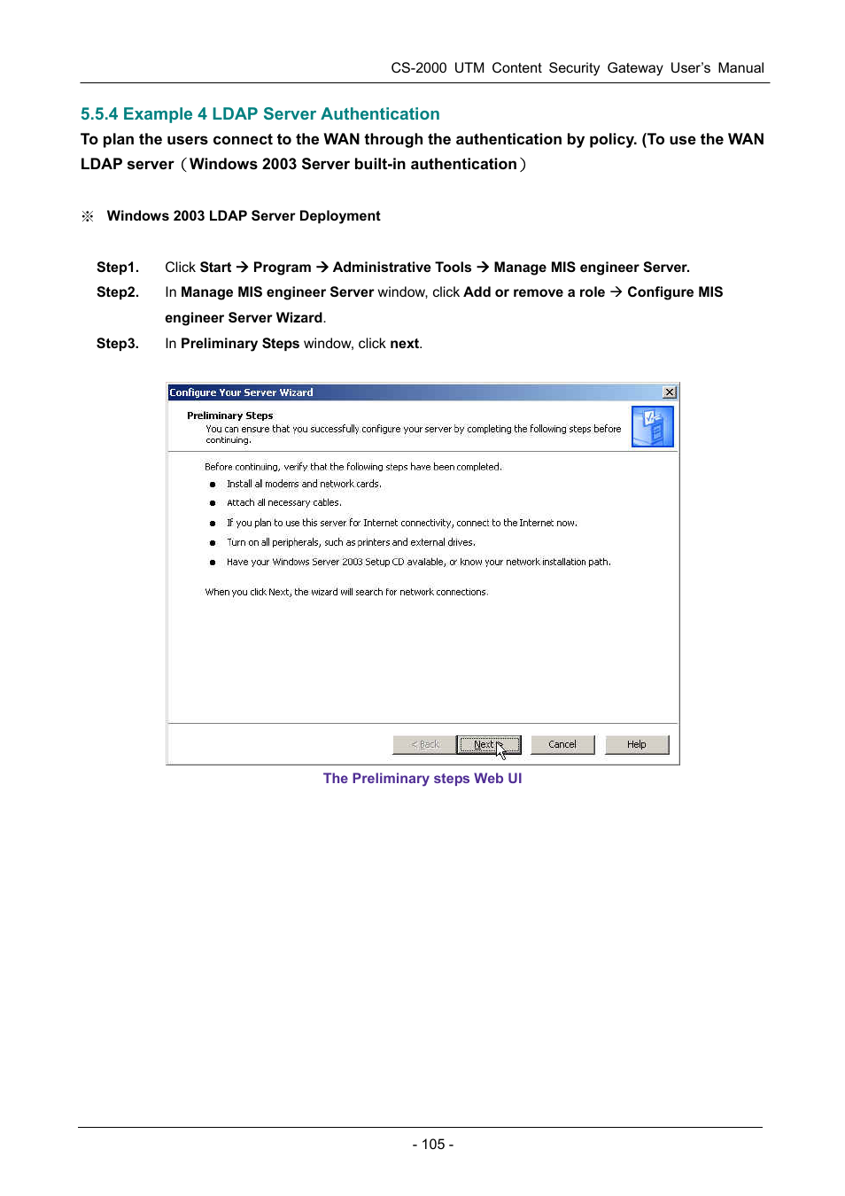 4 example 4 ldap server authentication | PLANET CS-2000 User Manual | Page 111 / 573