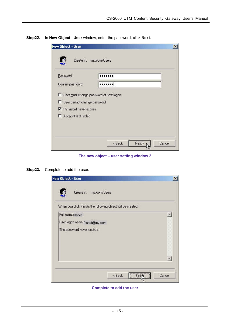 PLANET CS-2000 User Manual | Page 121 / 573