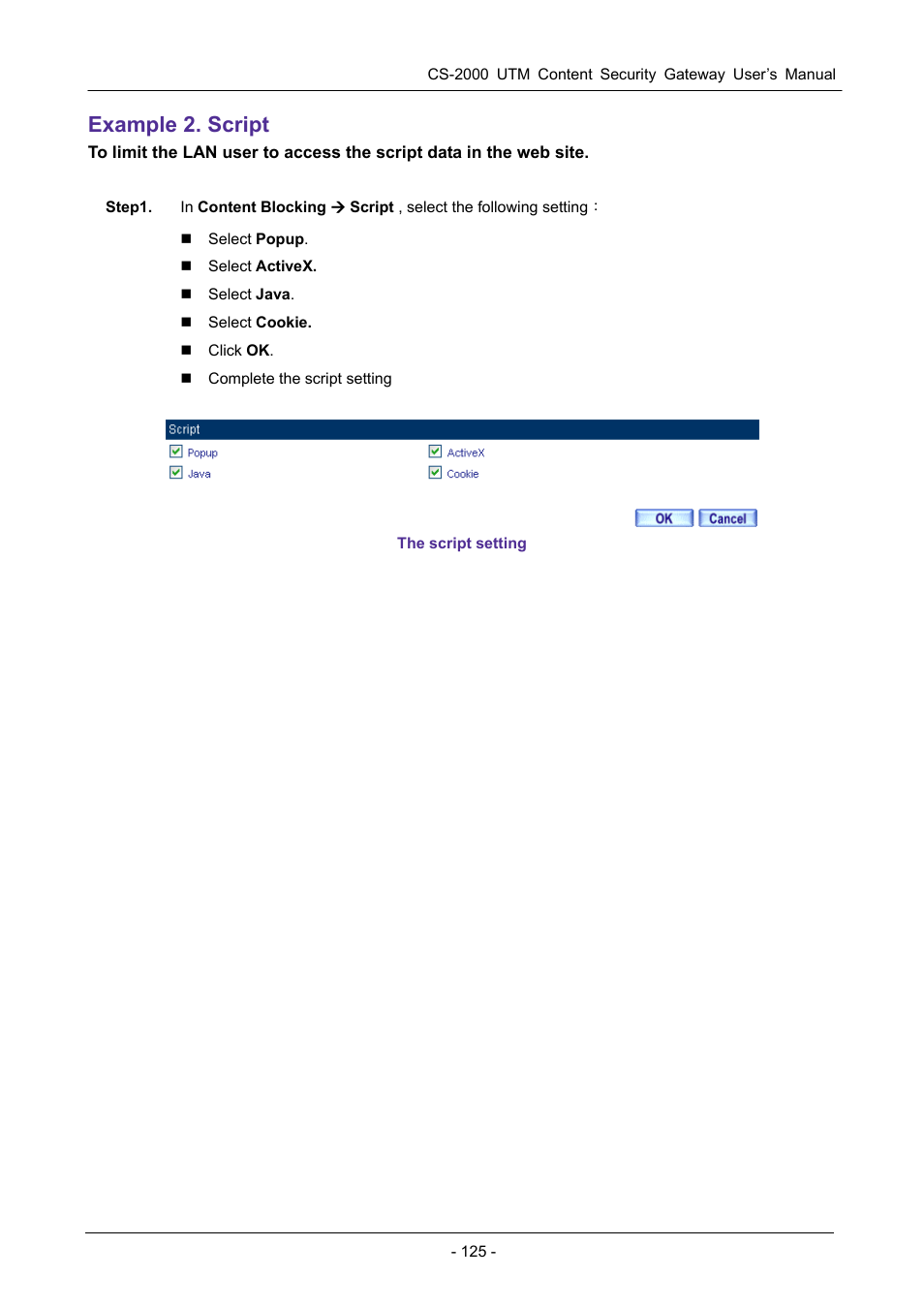 Example 2. script | PLANET CS-2000 User Manual | Page 131 / 573