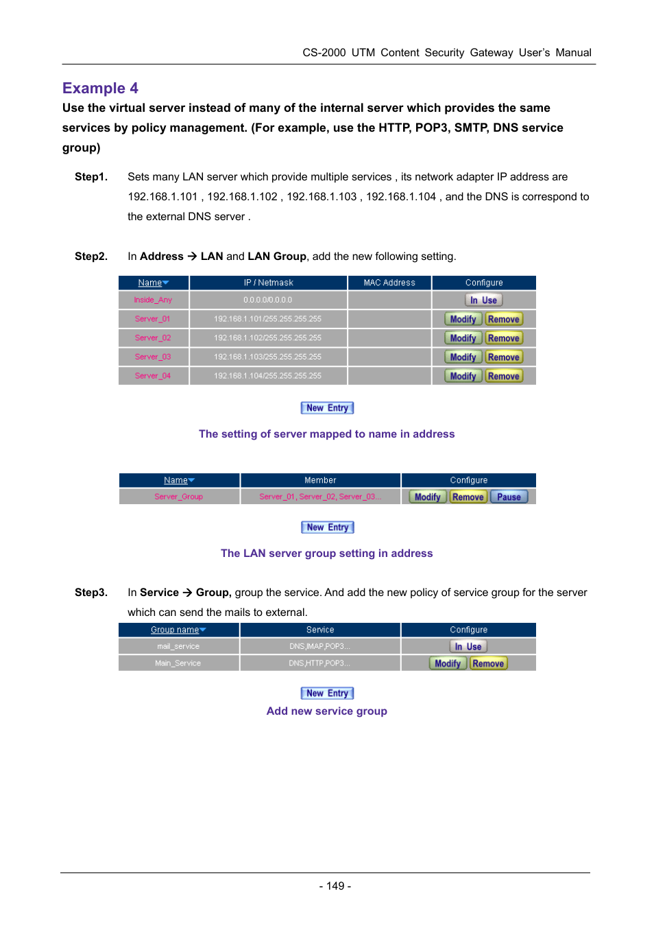 Example 4 | PLANET CS-2000 User Manual | Page 155 / 573