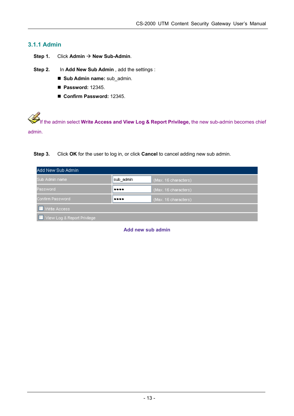 1 admin | PLANET CS-2000 User Manual | Page 19 / 573