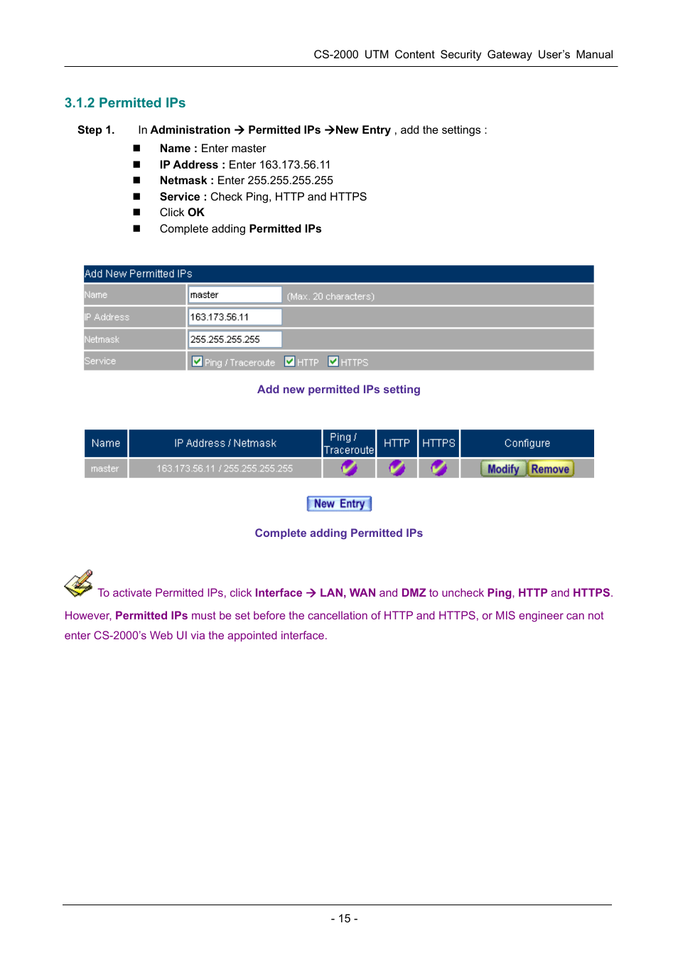 2 permitted ips | PLANET CS-2000 User Manual | Page 21 / 573