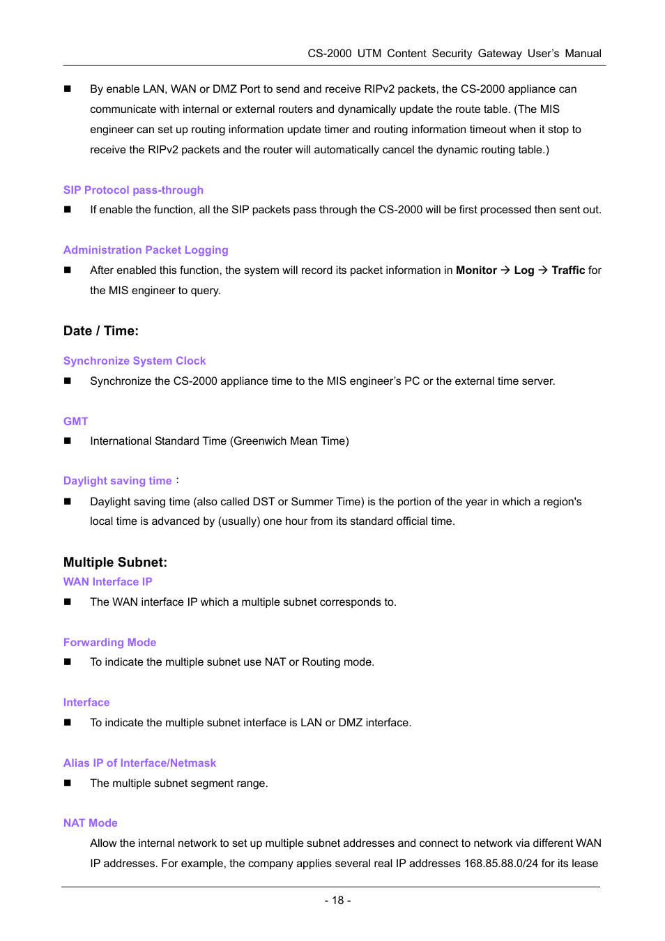 PLANET CS-2000 User Manual | Page 24 / 573