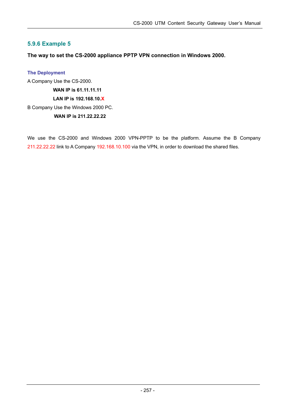 6 example 5 | PLANET CS-2000 User Manual | Page 263 / 573