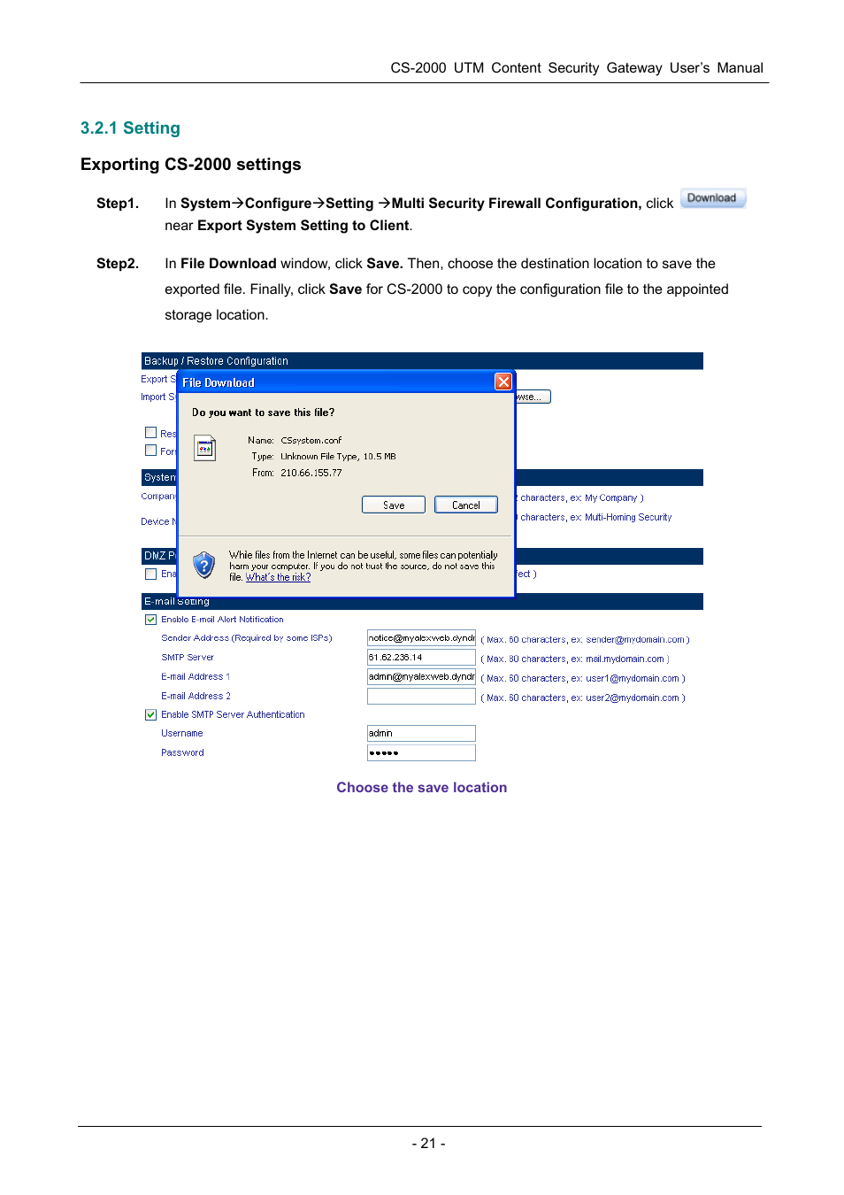 1 setting | PLANET CS-2000 User Manual | Page 27 / 573