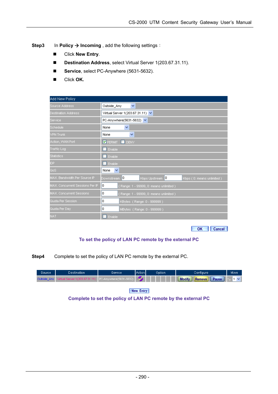 PLANET CS-2000 User Manual | Page 296 / 573