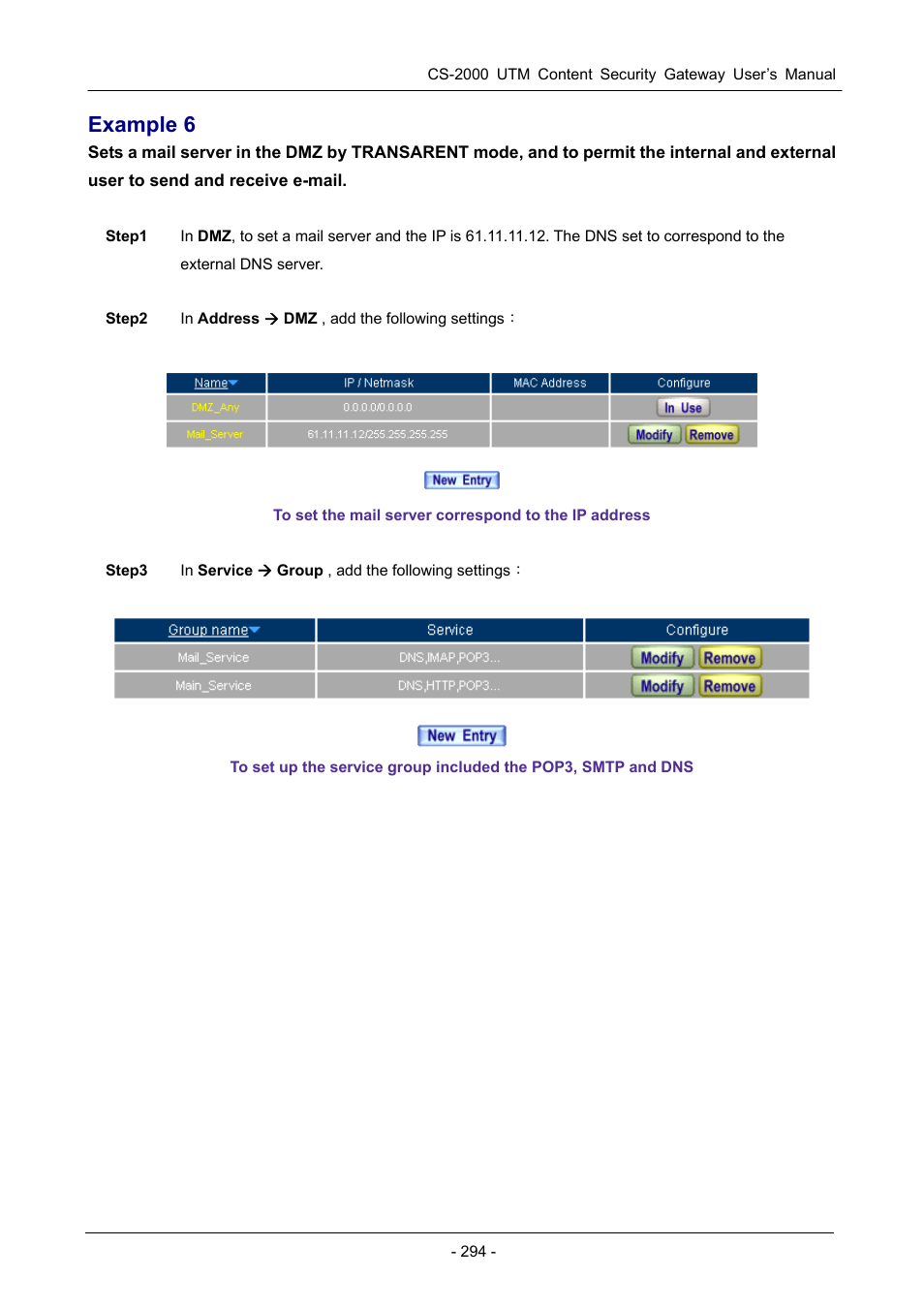 Example 6 | PLANET CS-2000 User Manual | Page 300 / 573