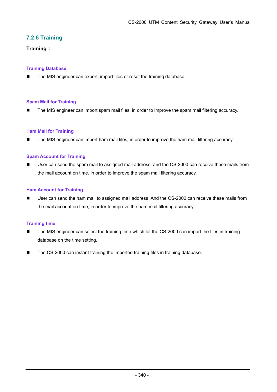 6 training | PLANET CS-2000 User Manual | Page 346 / 573