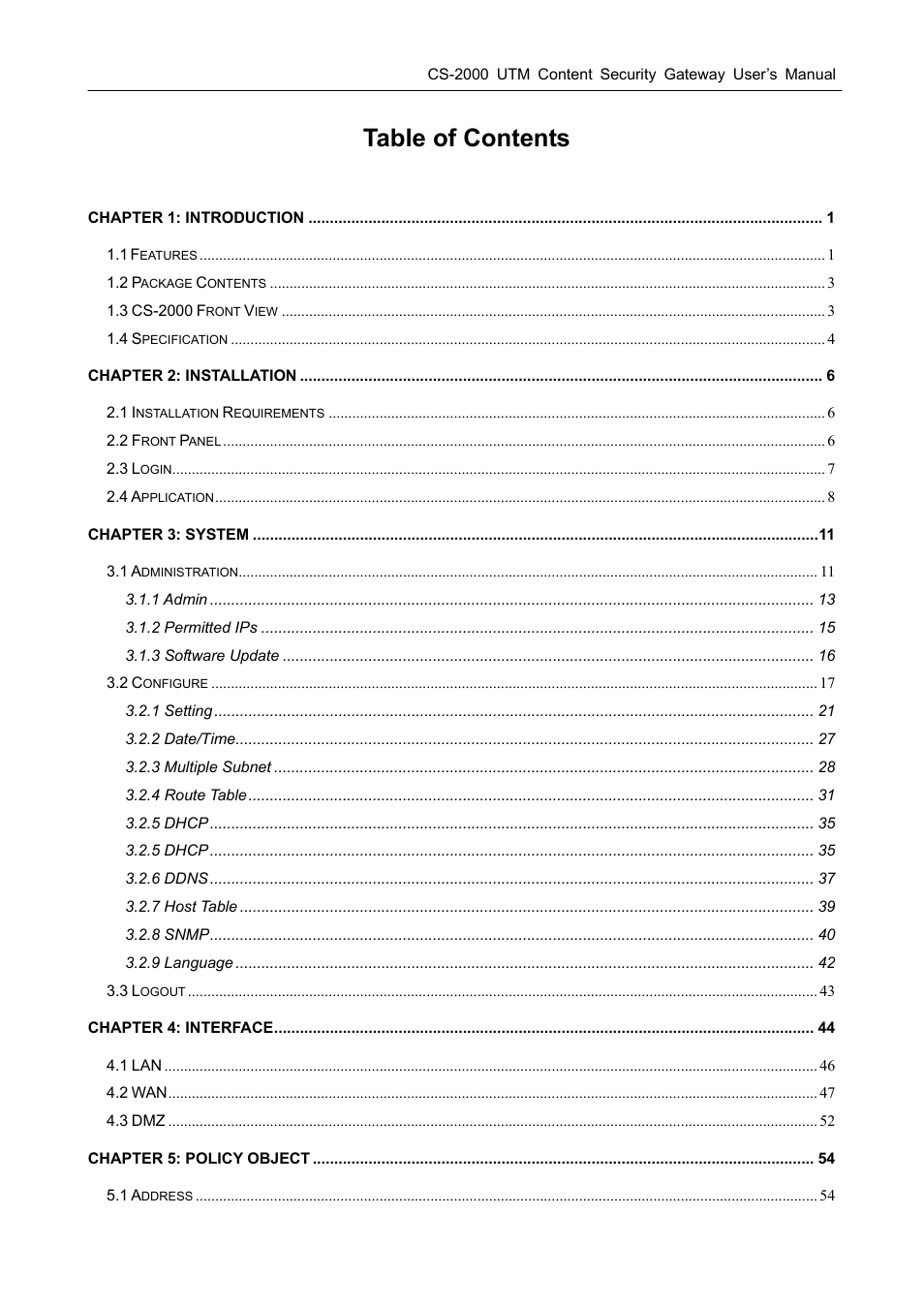 PLANET CS-2000 User Manual | Page 4 / 573