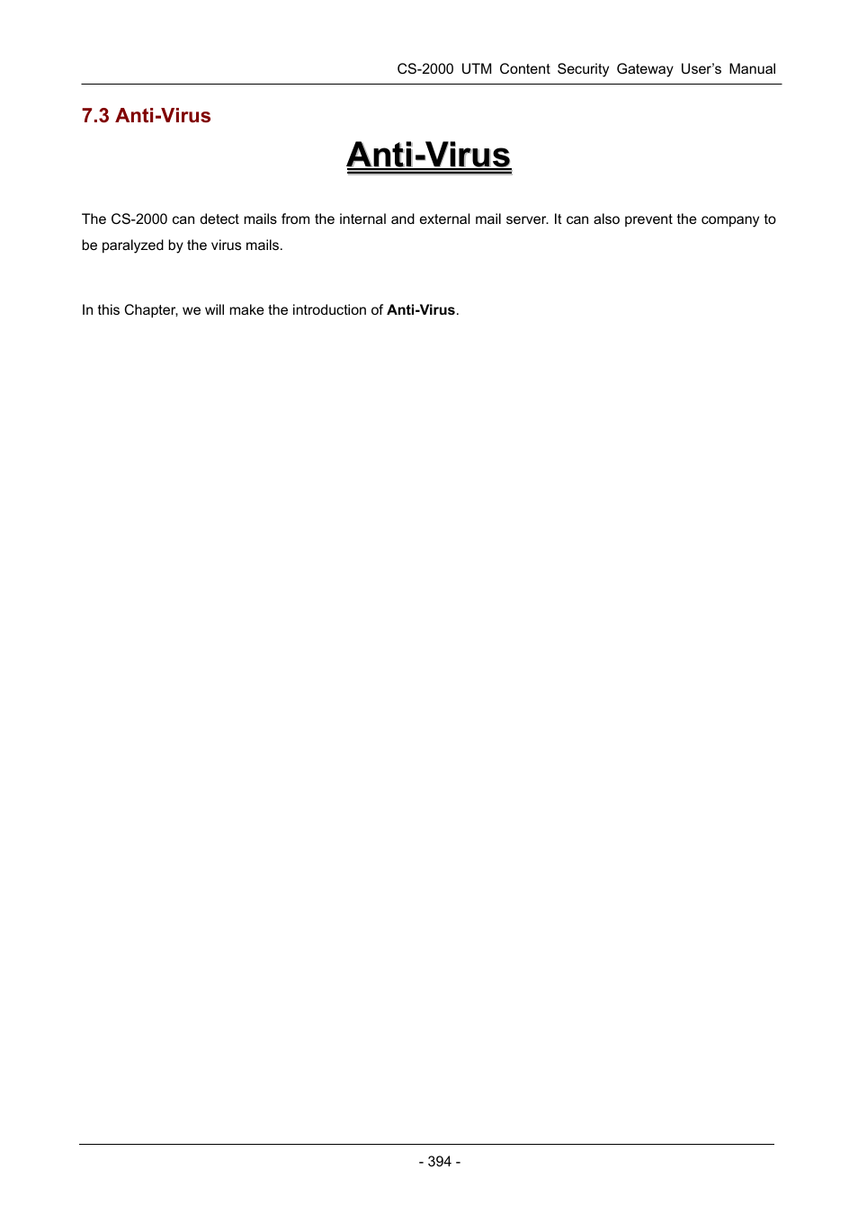 3 anti-virus | PLANET CS-2000 User Manual | Page 400 / 573