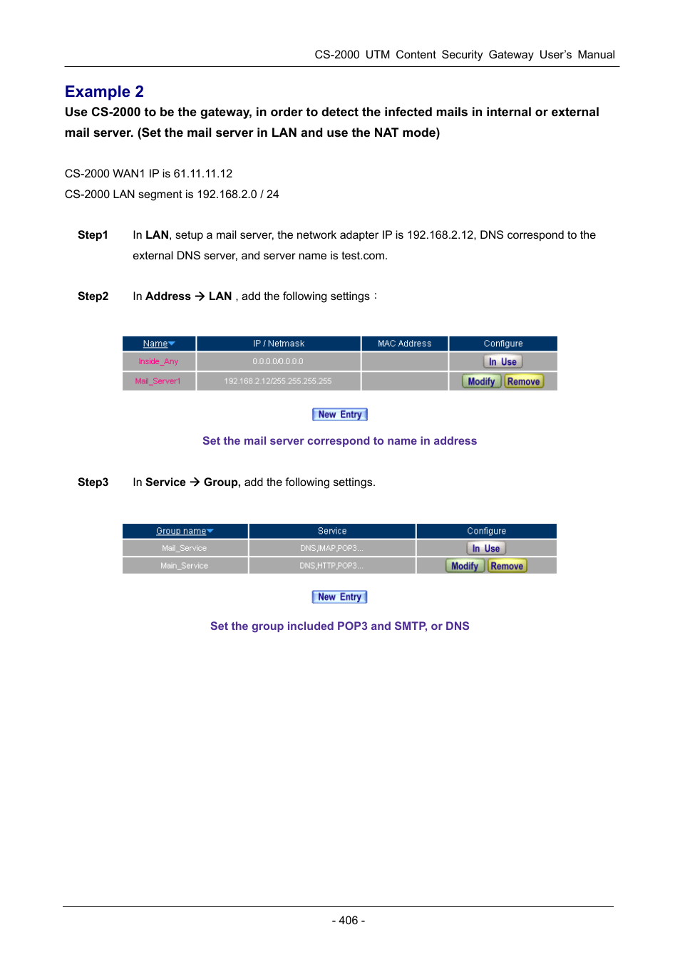 Example 2 | PLANET CS-2000 User Manual | Page 412 / 573