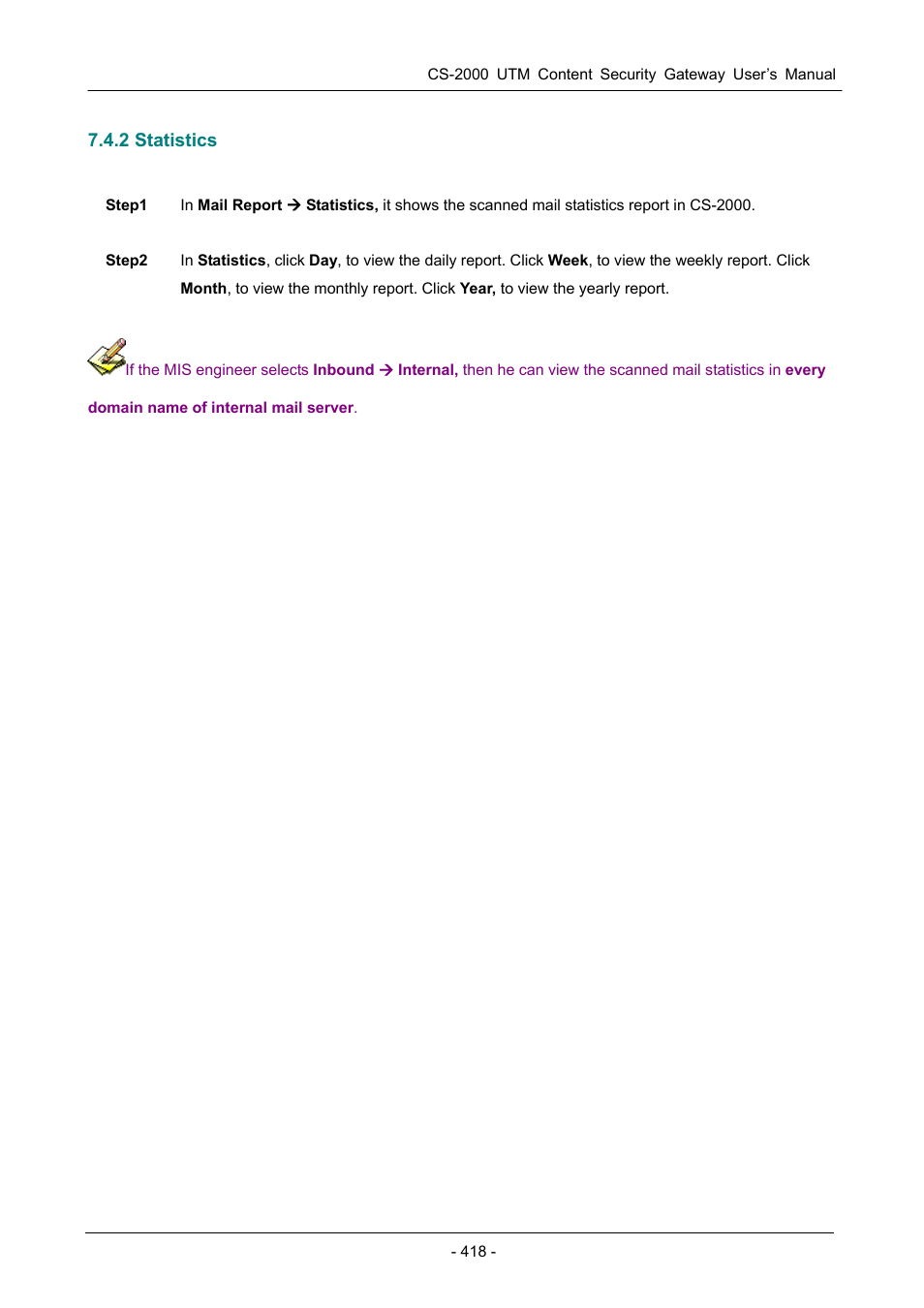 2 statistics | PLANET CS-2000 User Manual | Page 424 / 573