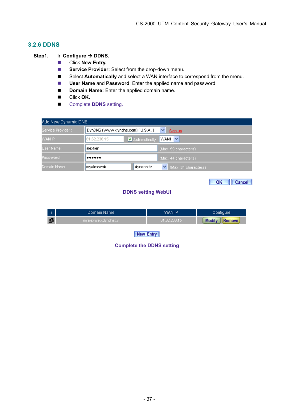 6 ddns | PLANET CS-2000 User Manual | Page 43 / 573