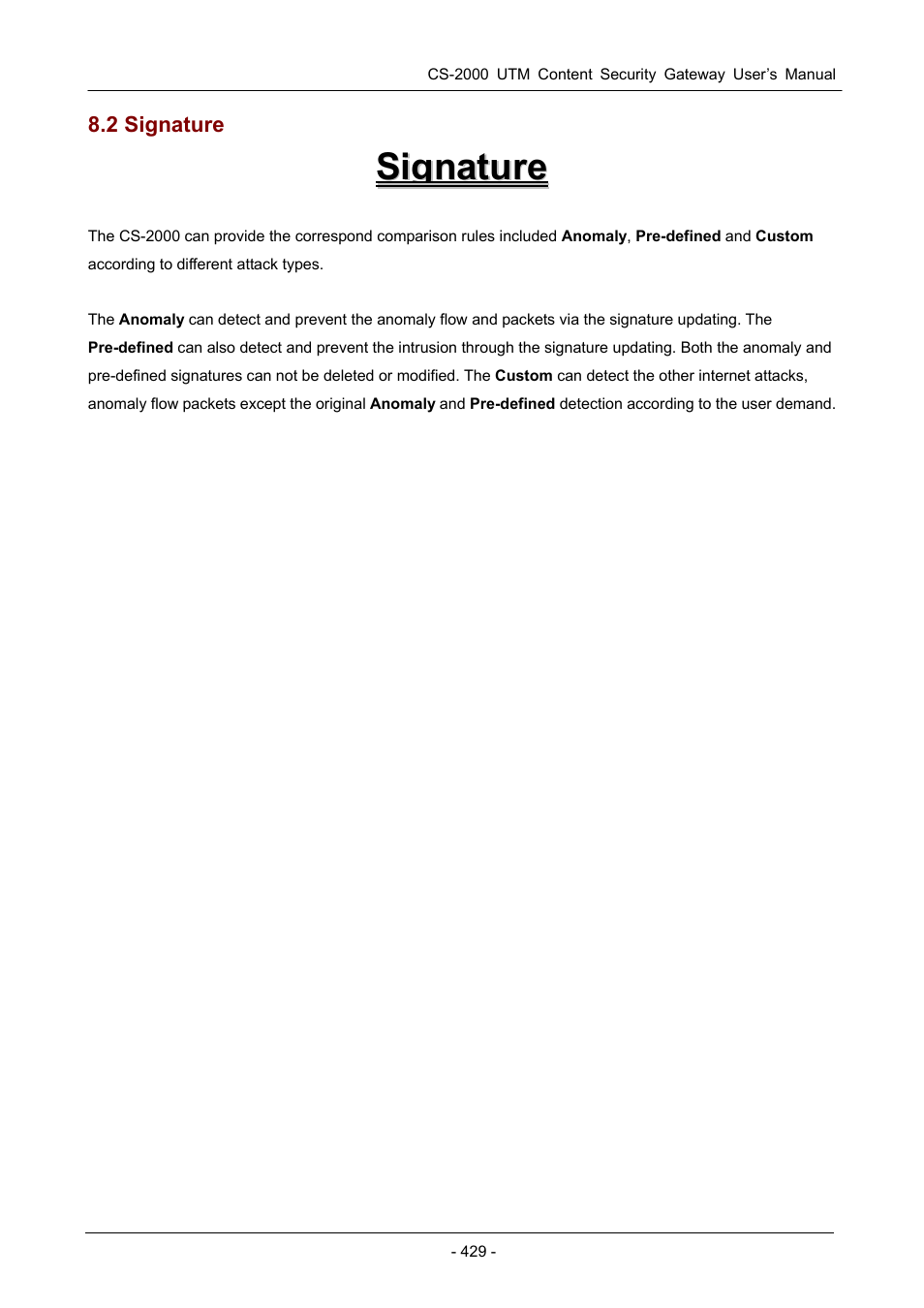 2 signature | PLANET CS-2000 User Manual | Page 435 / 573