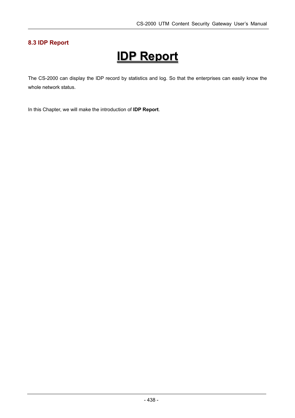 3 idp report | PLANET CS-2000 User Manual | Page 444 / 573