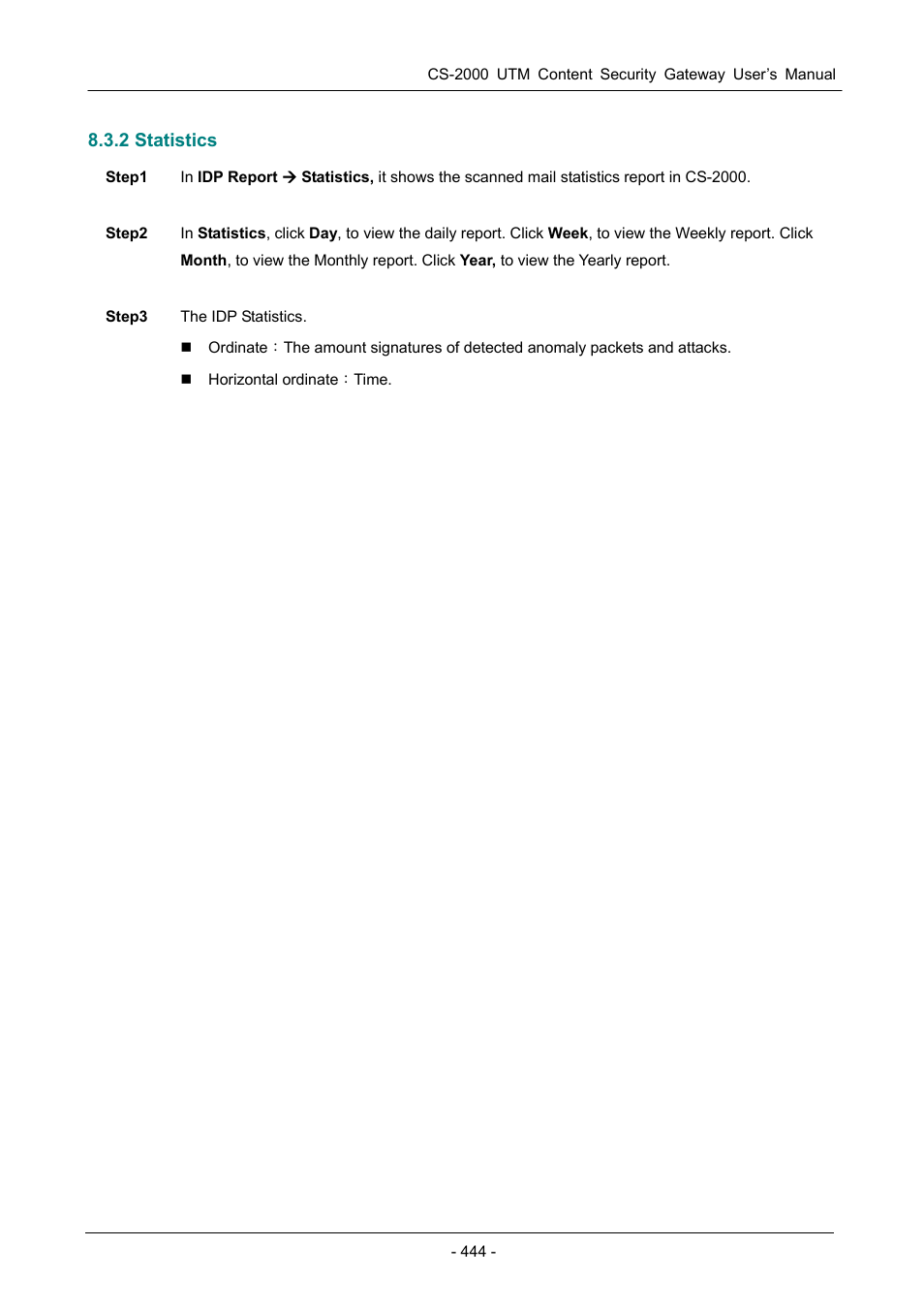 2 statistics | PLANET CS-2000 User Manual | Page 450 / 573