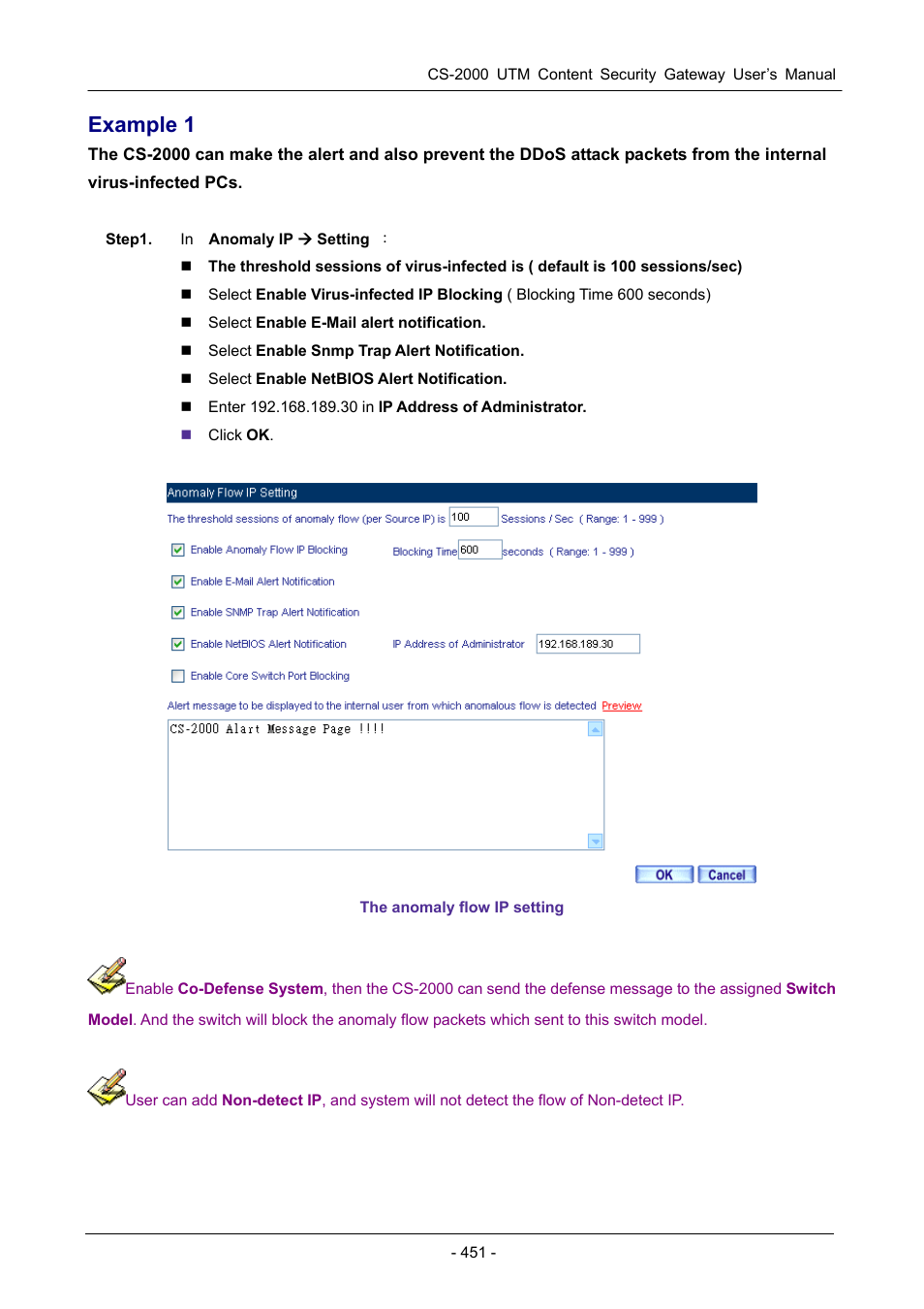 Example 1 | PLANET CS-2000 User Manual | Page 457 / 573