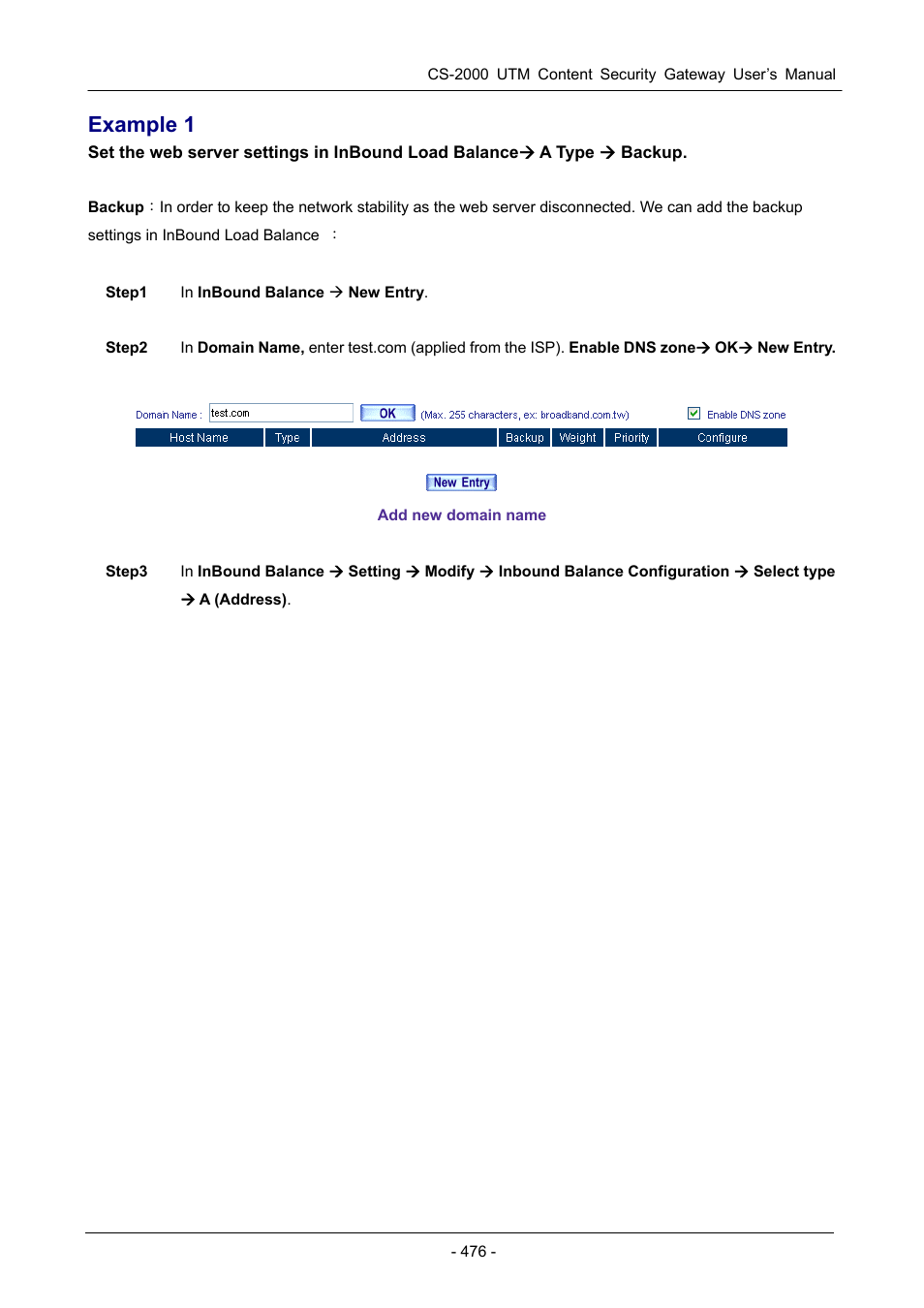 Example 1 | PLANET CS-2000 User Manual | Page 482 / 573