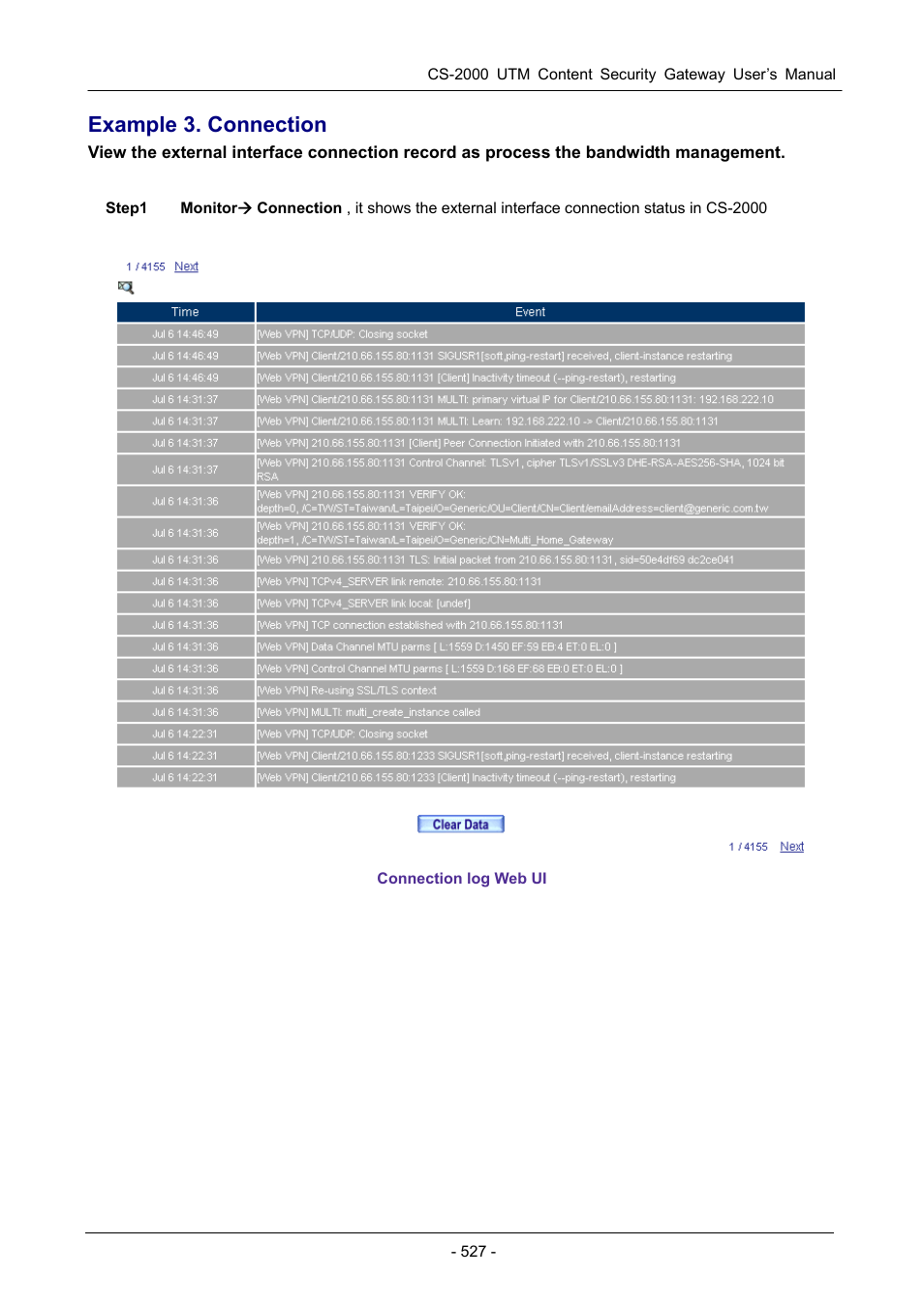 Example 3. connection | PLANET CS-2000 User Manual | Page 533 / 573