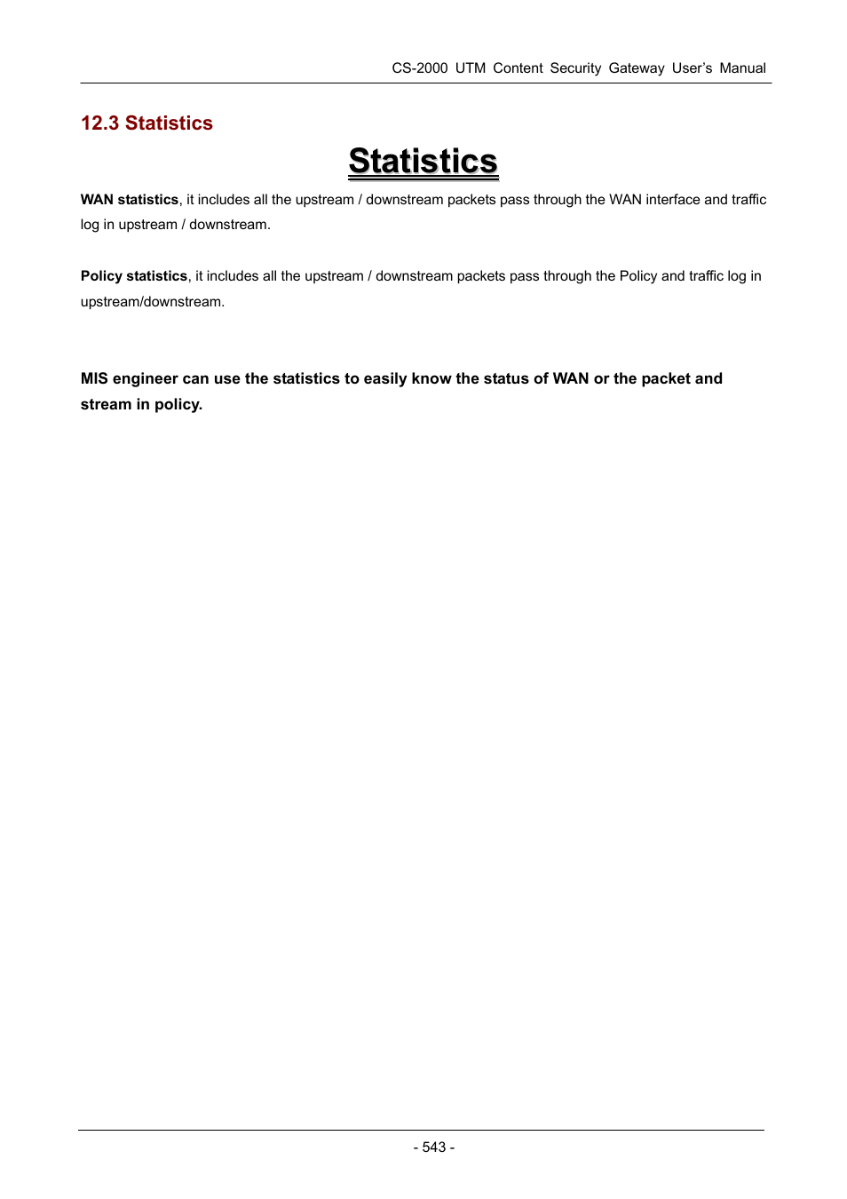 3 statistics | PLANET CS-2000 User Manual | Page 549 / 573