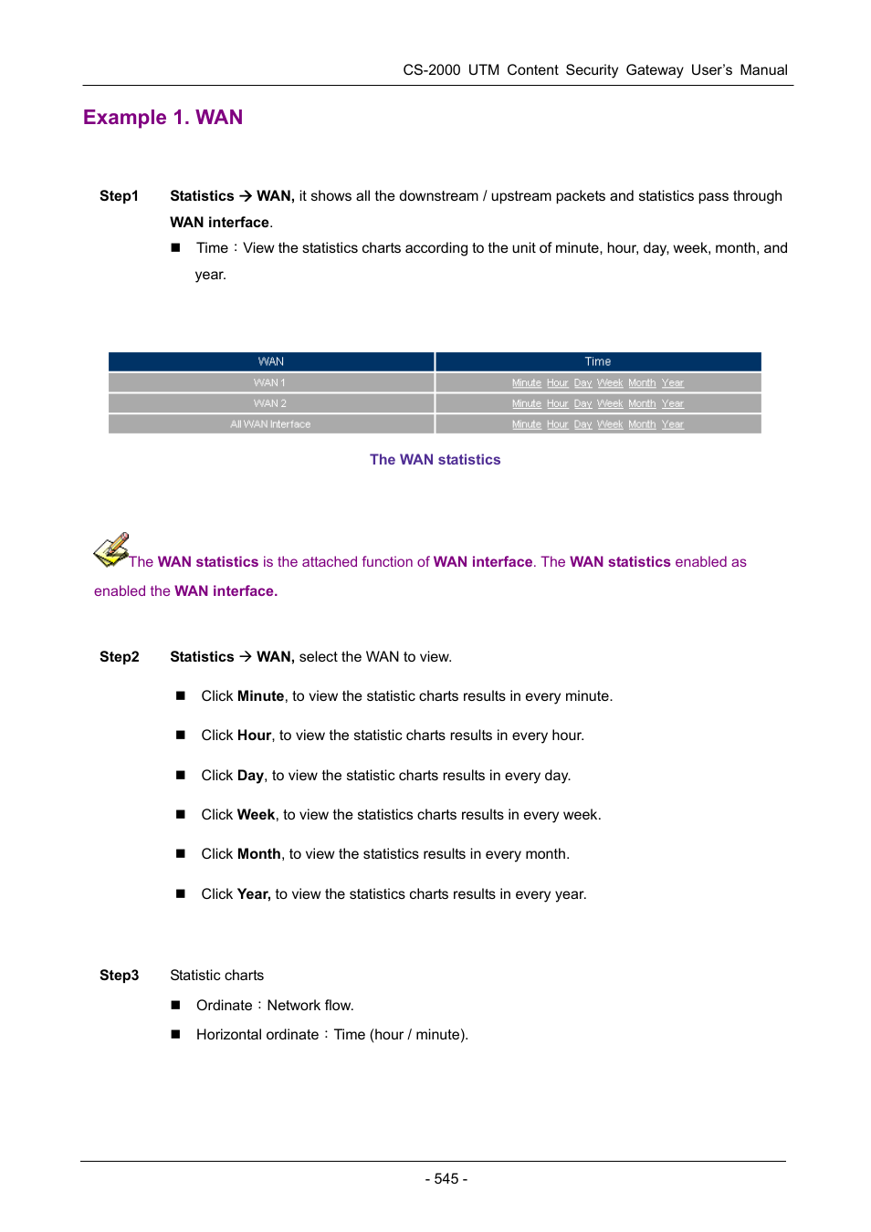 Example 1. wan | PLANET CS-2000 User Manual | Page 551 / 573