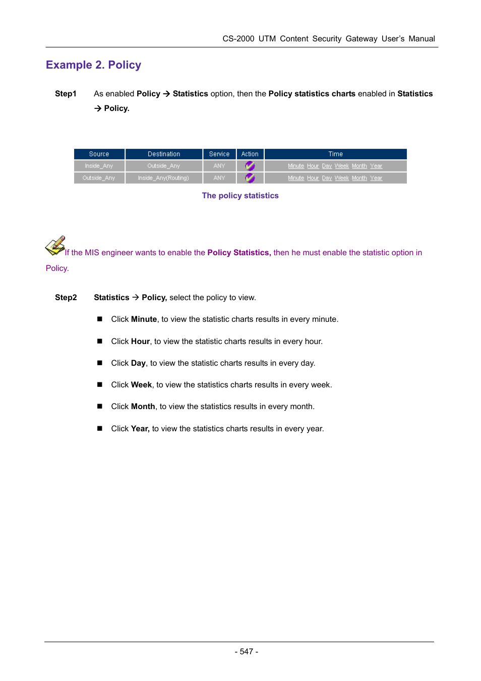 Example 2. policy | PLANET CS-2000 User Manual | Page 553 / 573