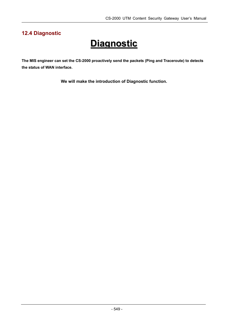 4 diagnostic | PLANET CS-2000 User Manual | Page 555 / 573