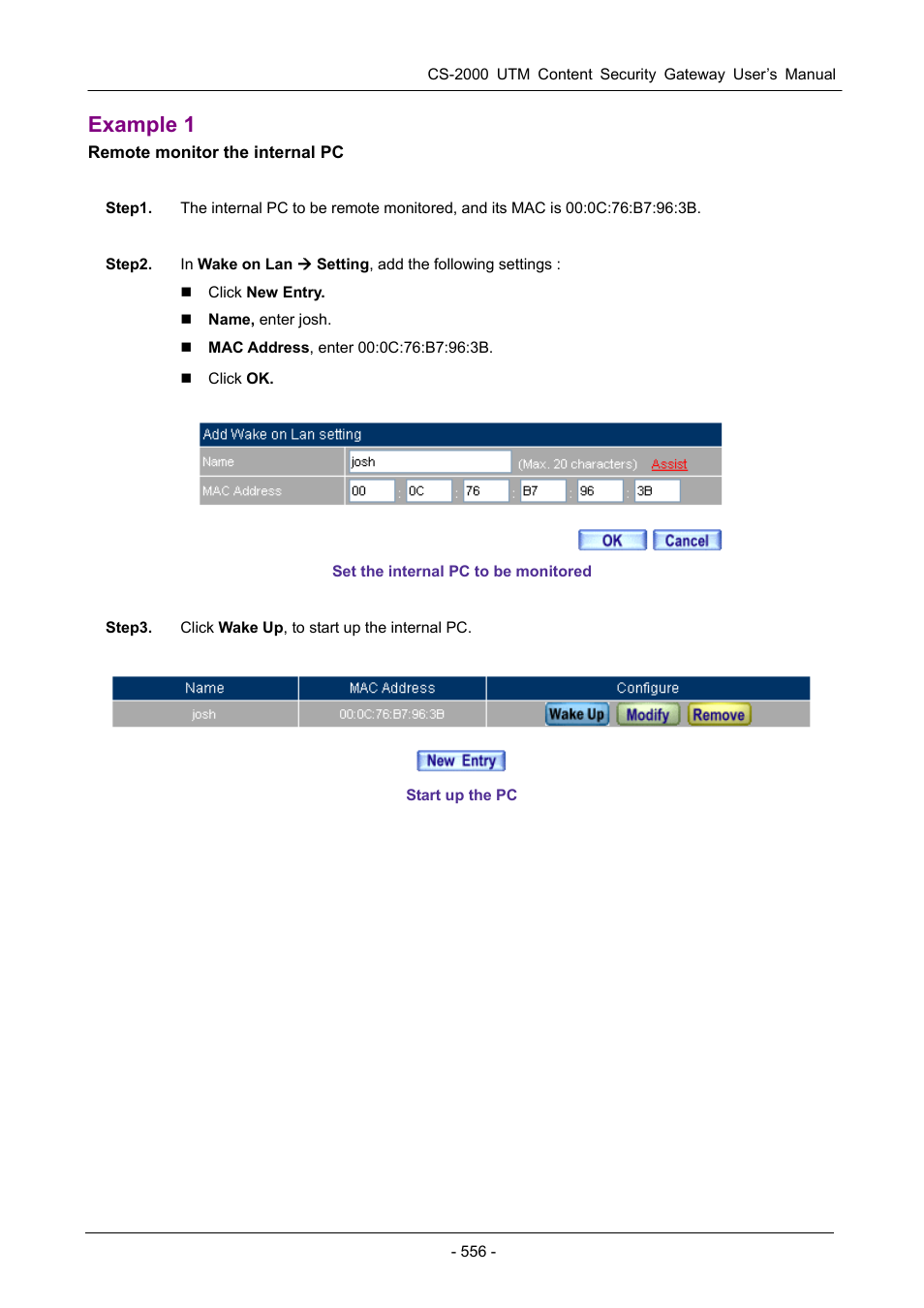 Example 1 | PLANET CS-2000 User Manual | Page 562 / 573