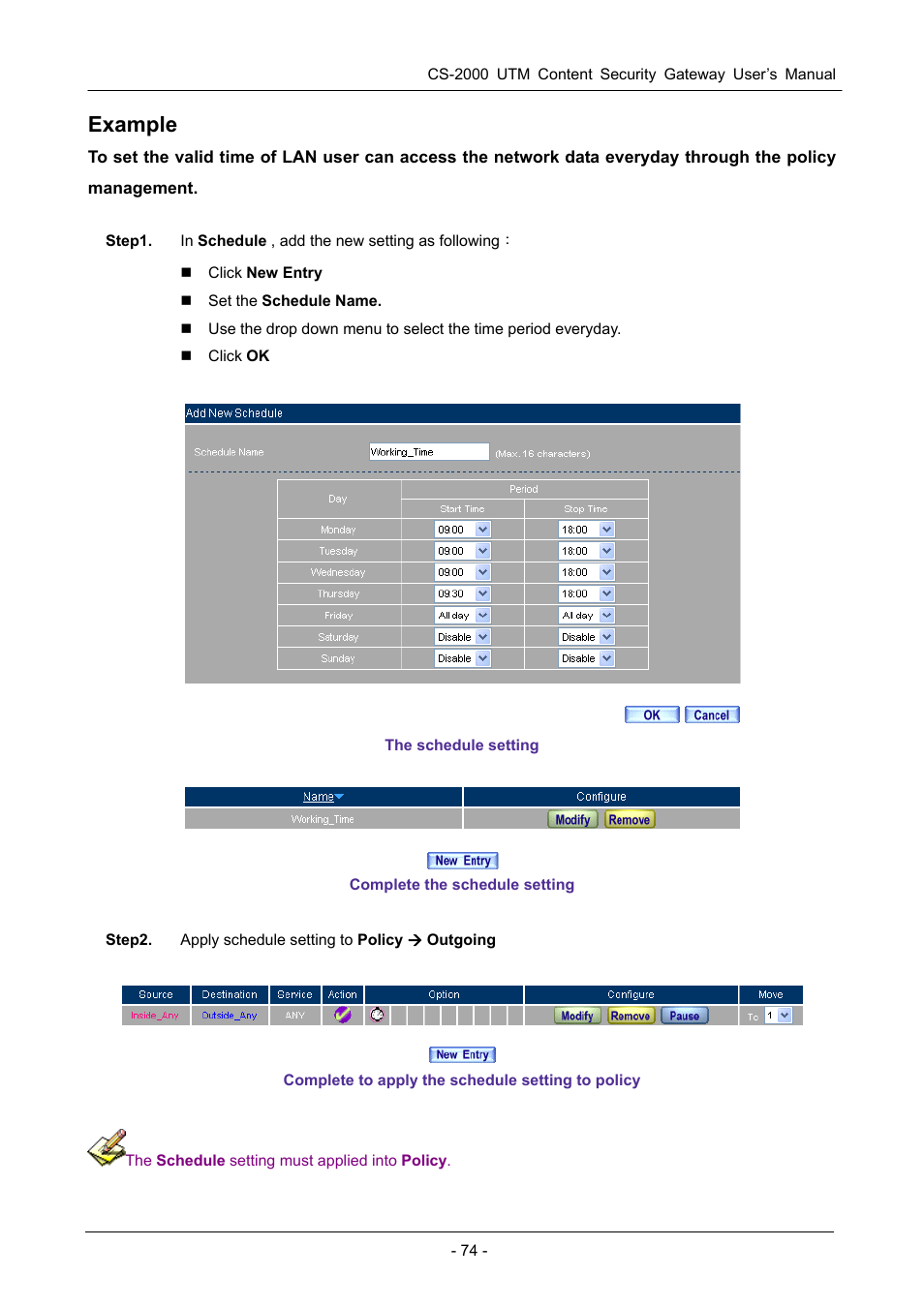 Example | PLANET CS-2000 User Manual | Page 80 / 573