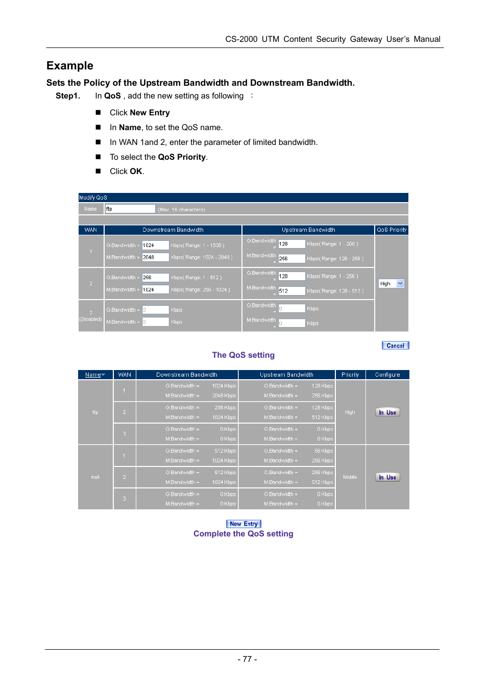 Example | PLANET CS-2000 User Manual | Page 83 / 573