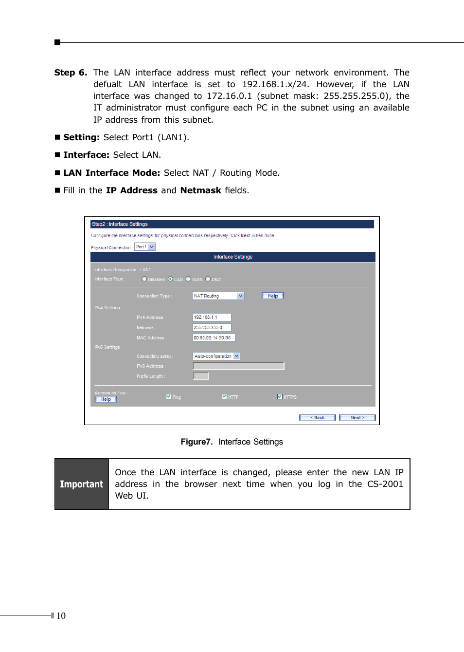 PLANET CS-2001 User Manual | Page 10 / 16