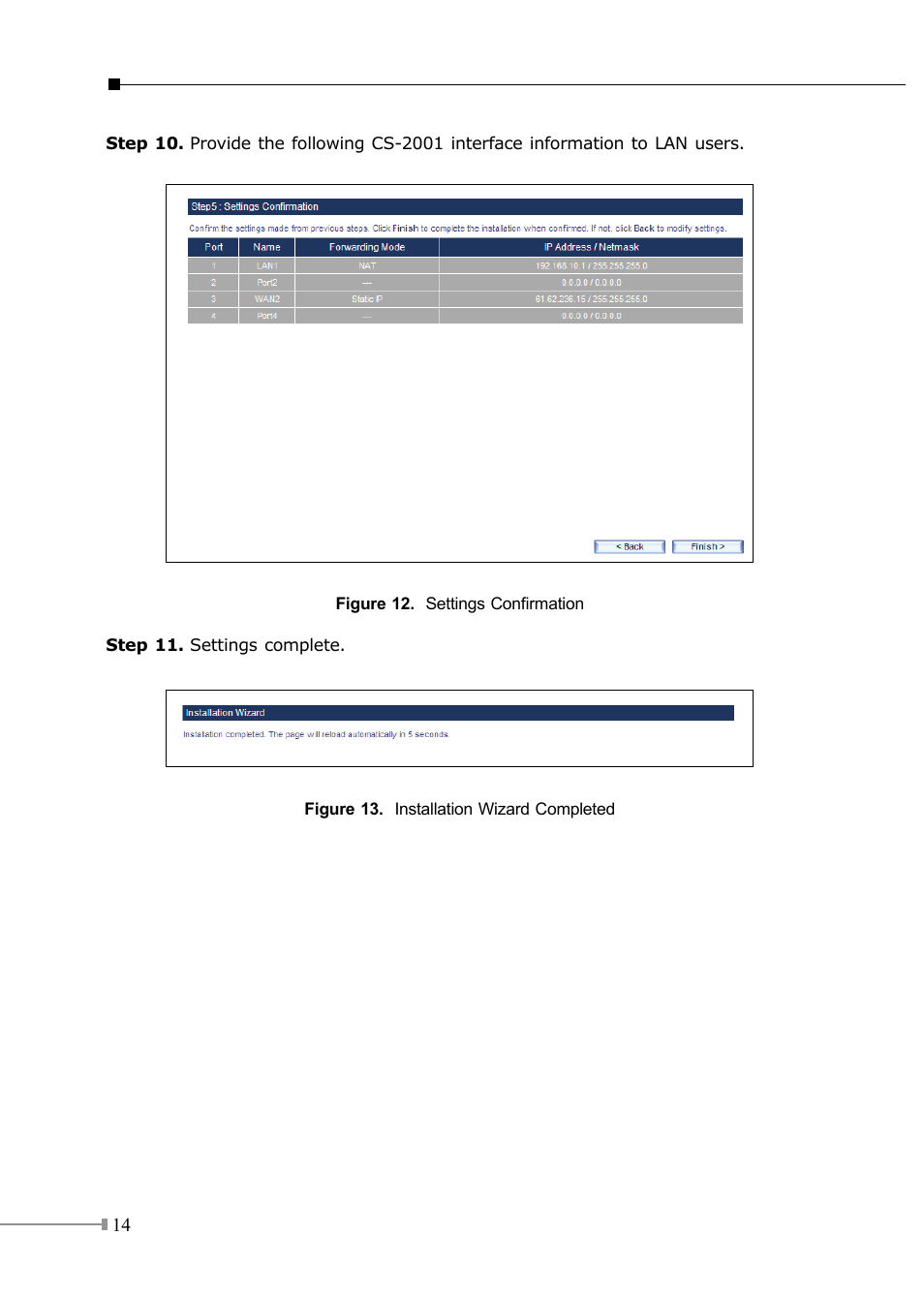 PLANET CS-2001 User Manual | Page 14 / 16