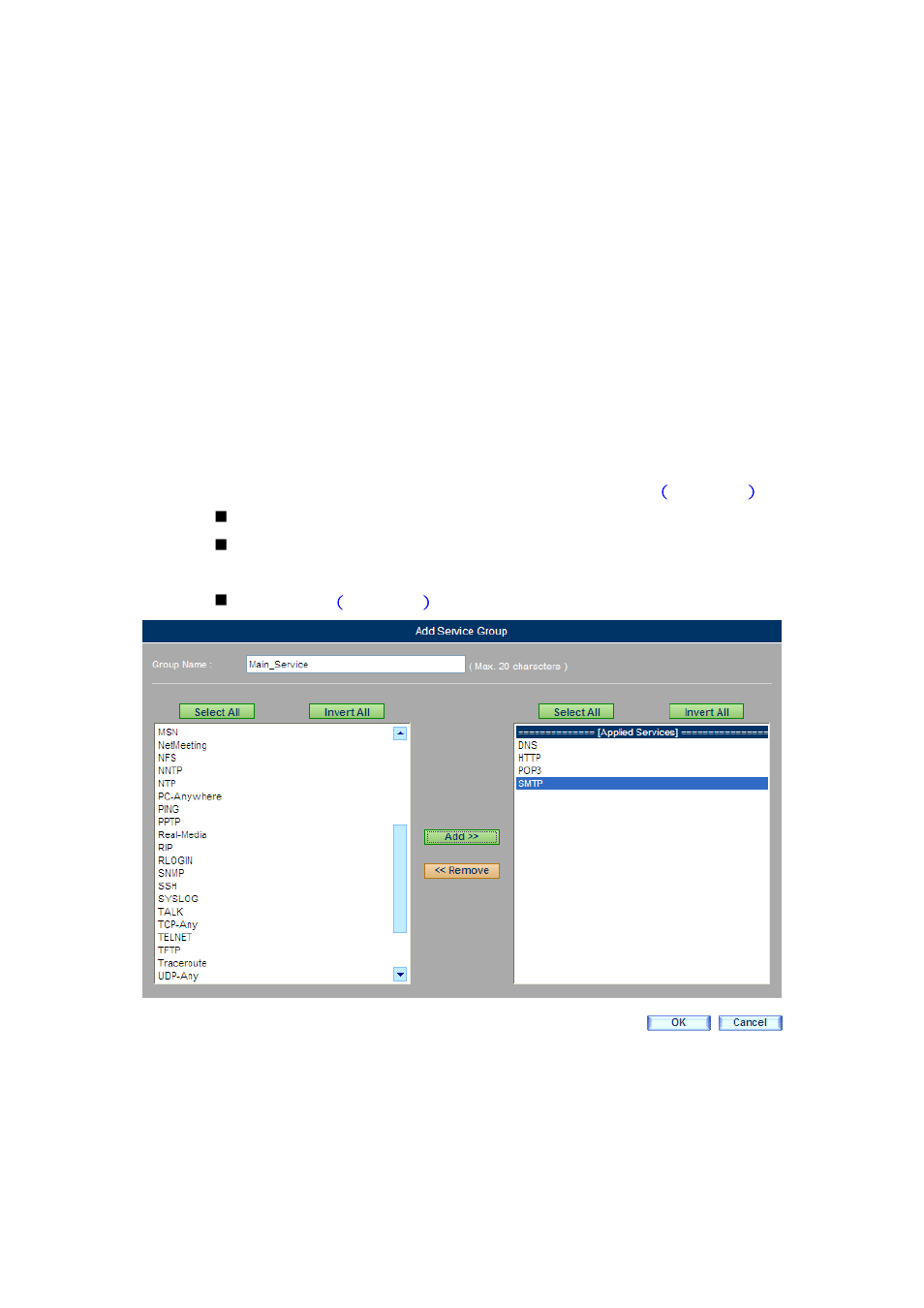 2 example of service group | PLANET CS-2001 User Manual | Page 153 / 848