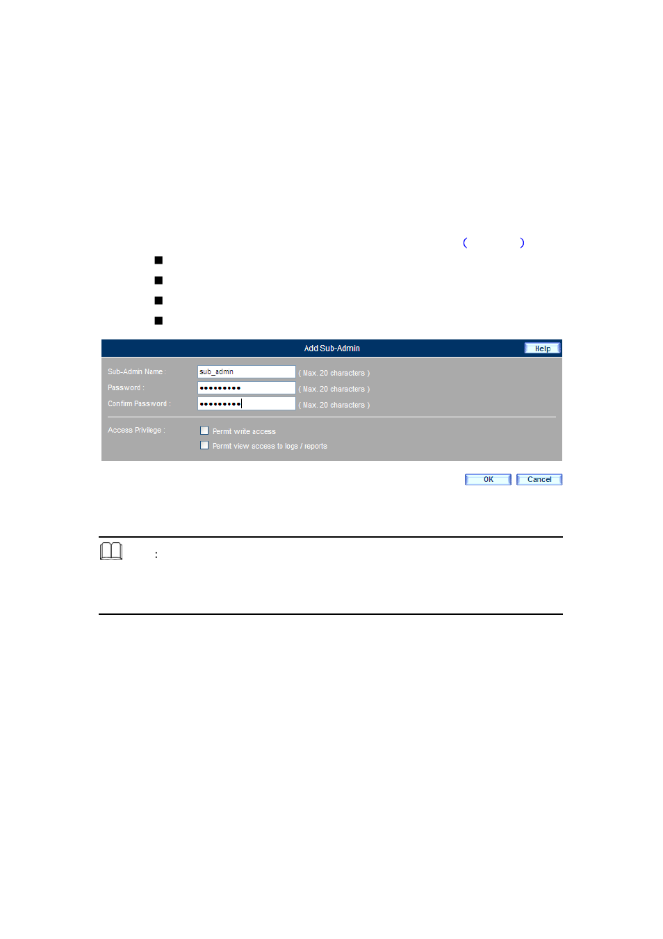 1 admin, 1 adding a sub-administrator | PLANET CS-2001 User Manual | Page 30 / 848