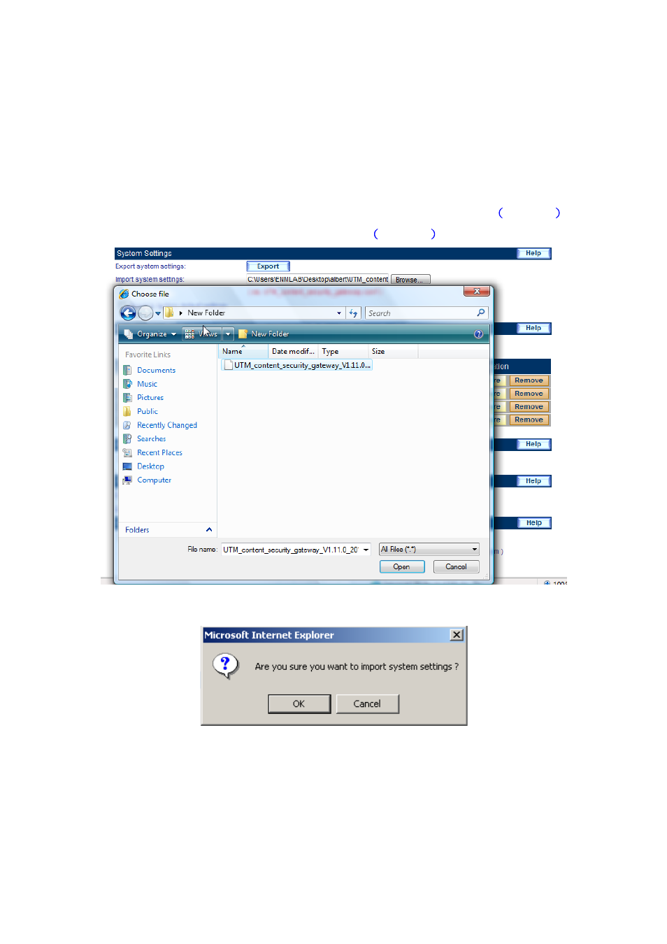 2 importing system settings | PLANET CS-2001 User Manual | Page 47 / 848