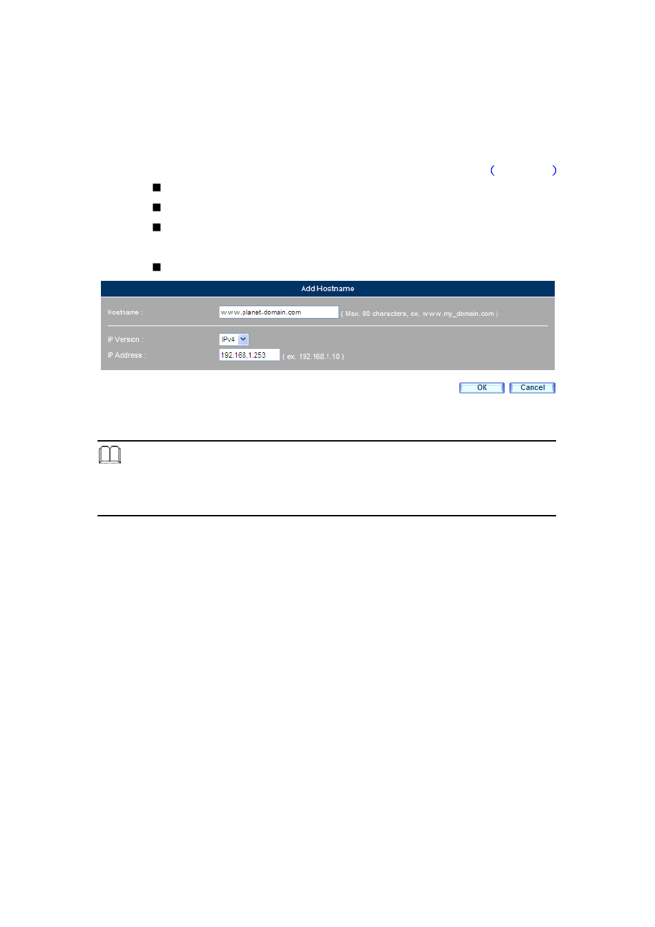 7 host table | PLANET CS-2001 User Manual | Page 76 / 848