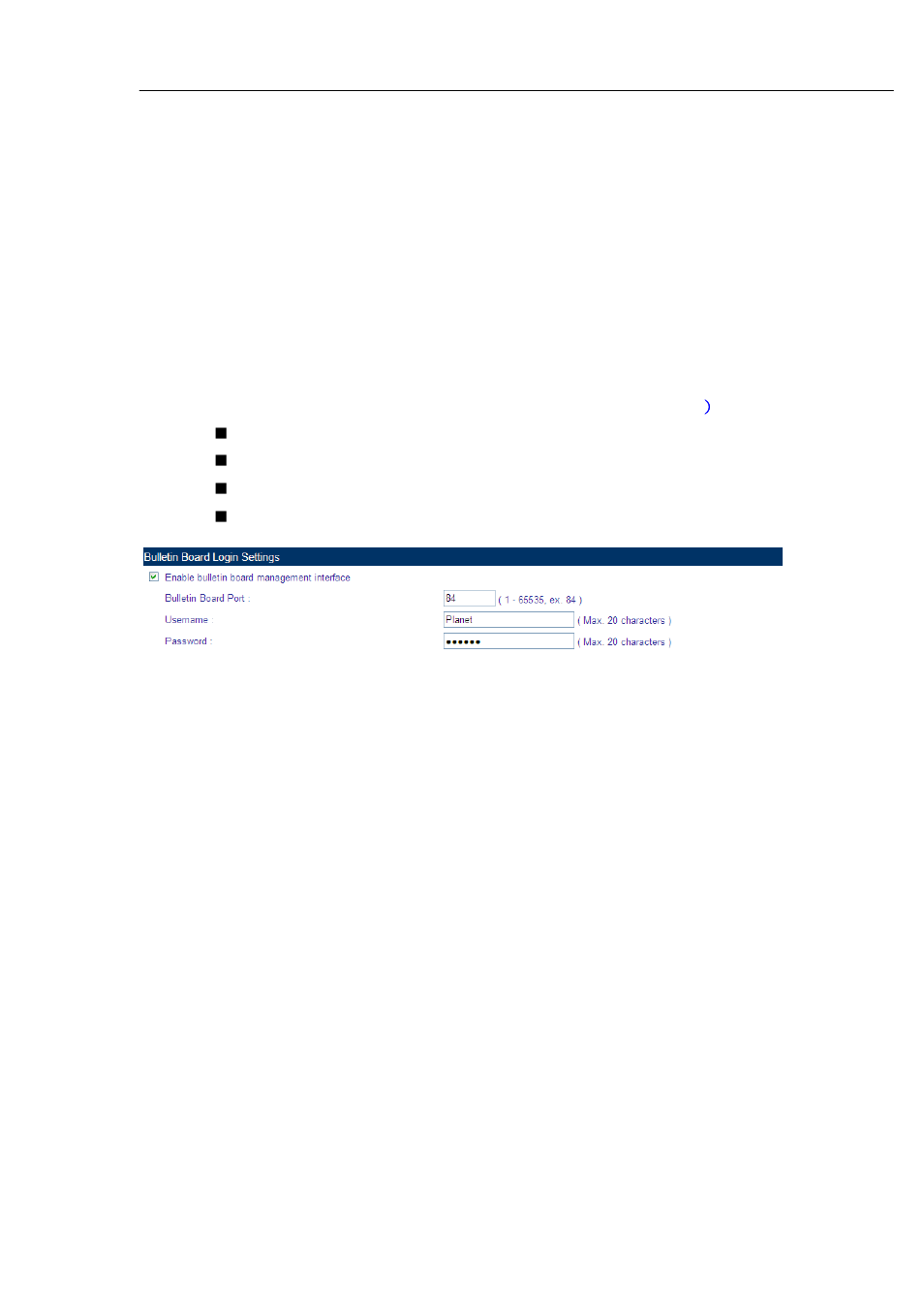 9 bulletin board | PLANET CS-2001 User Manual | Page 79 / 848