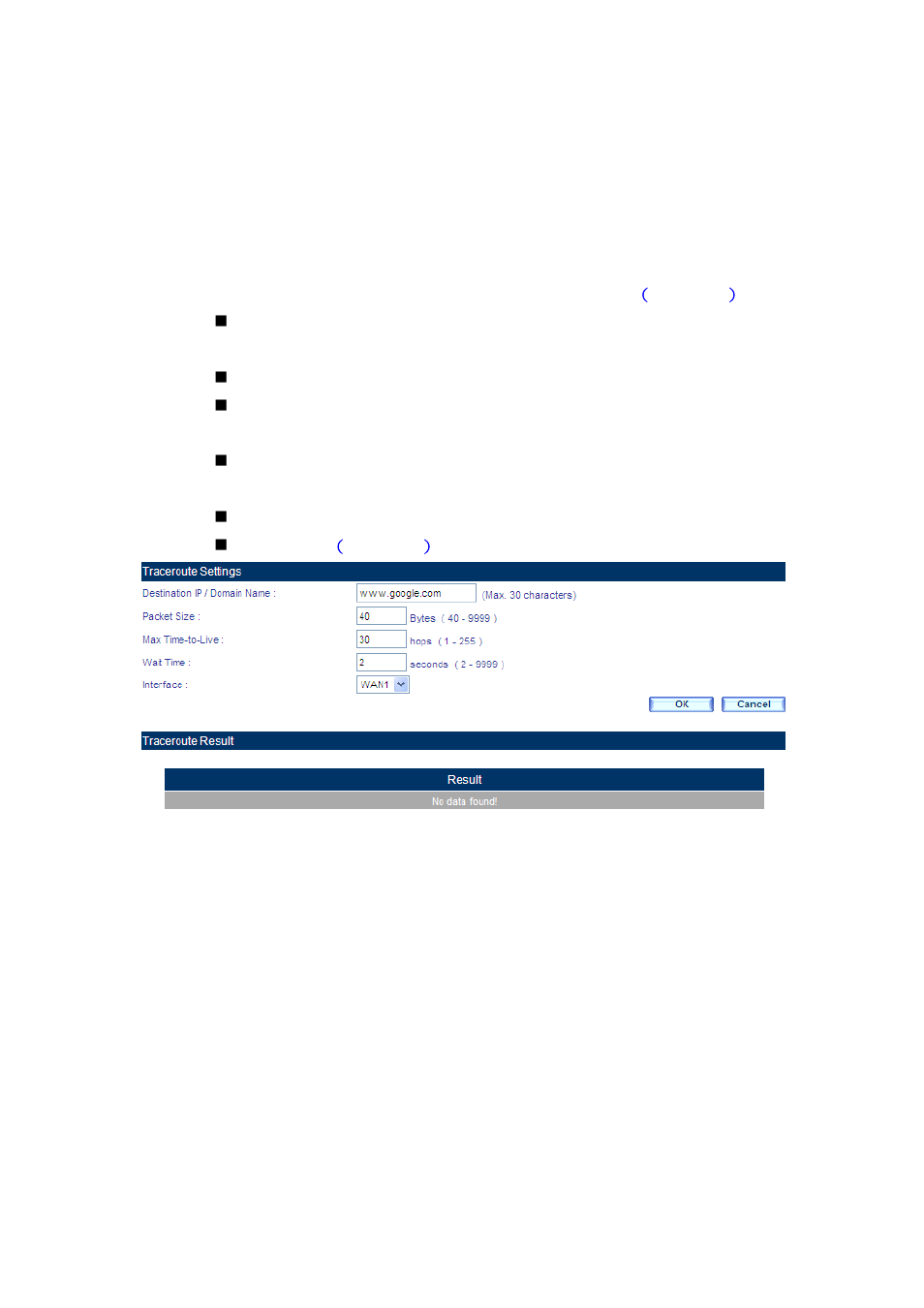 2 traceroute | PLANET CS-2001 User Manual | Page 831 / 848