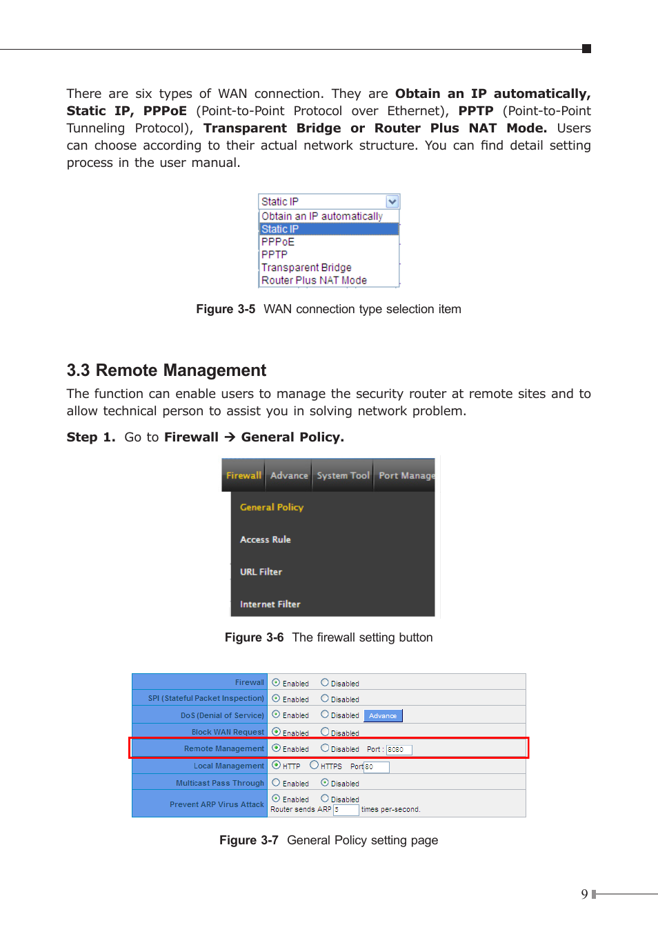 3 remote management | PLANET CS-5800 User Manual | Page 9 / 12