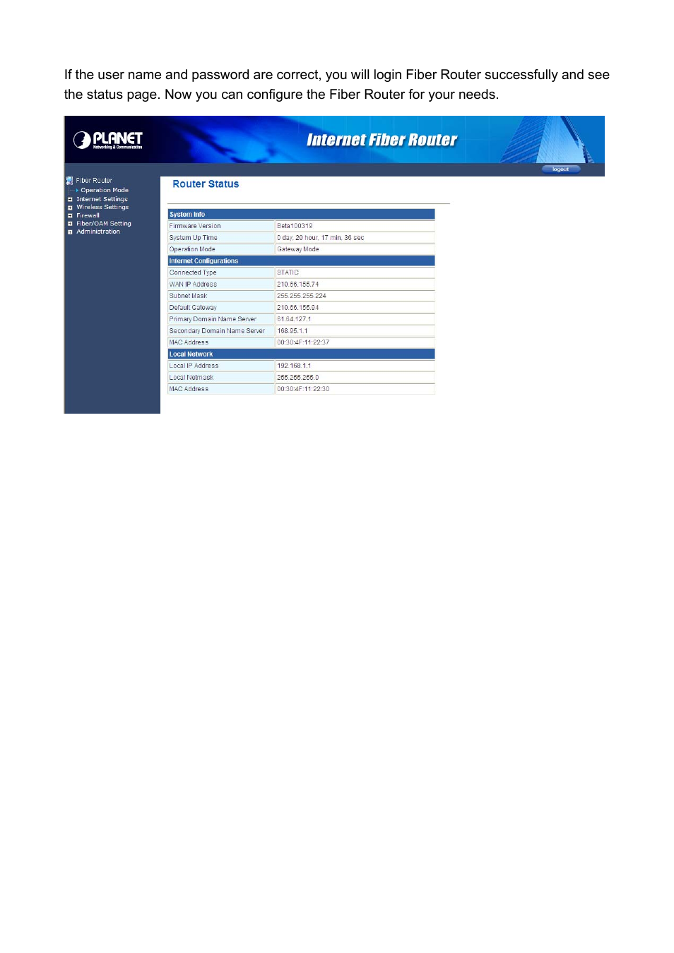 PLANET FRT-401 User Manual | Page 22 / 76