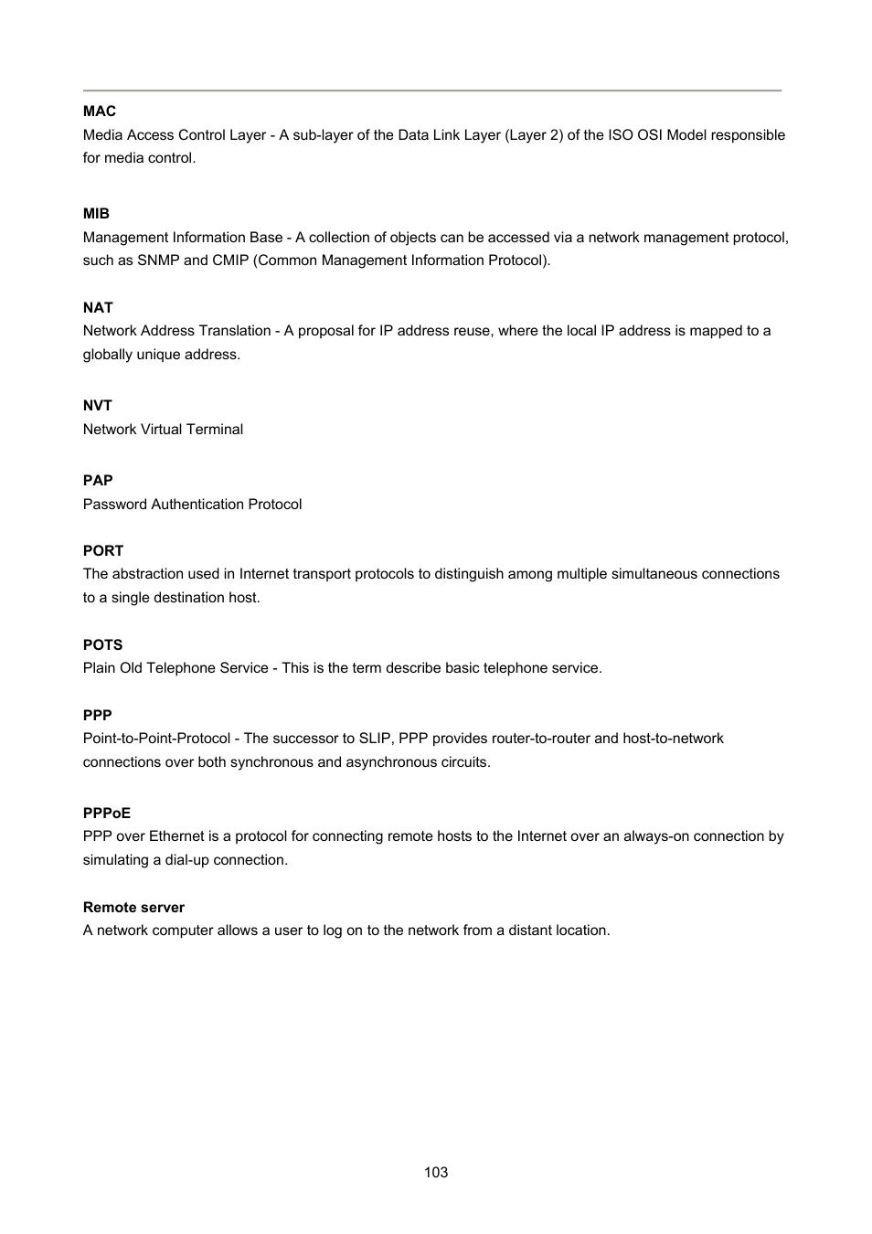 PLANET FRT-405N User Manual | Page 103 / 108